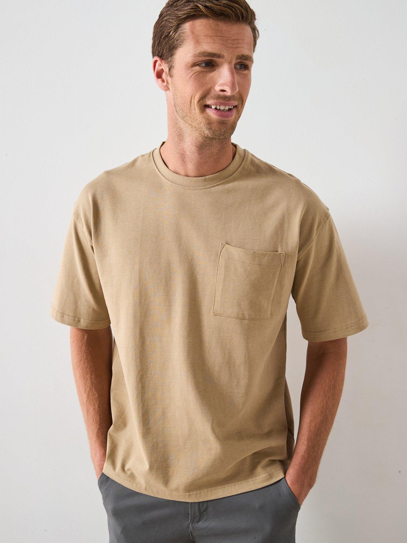 Very Man Heavyweight Relaxed Fit T-Shirt - Light Brown