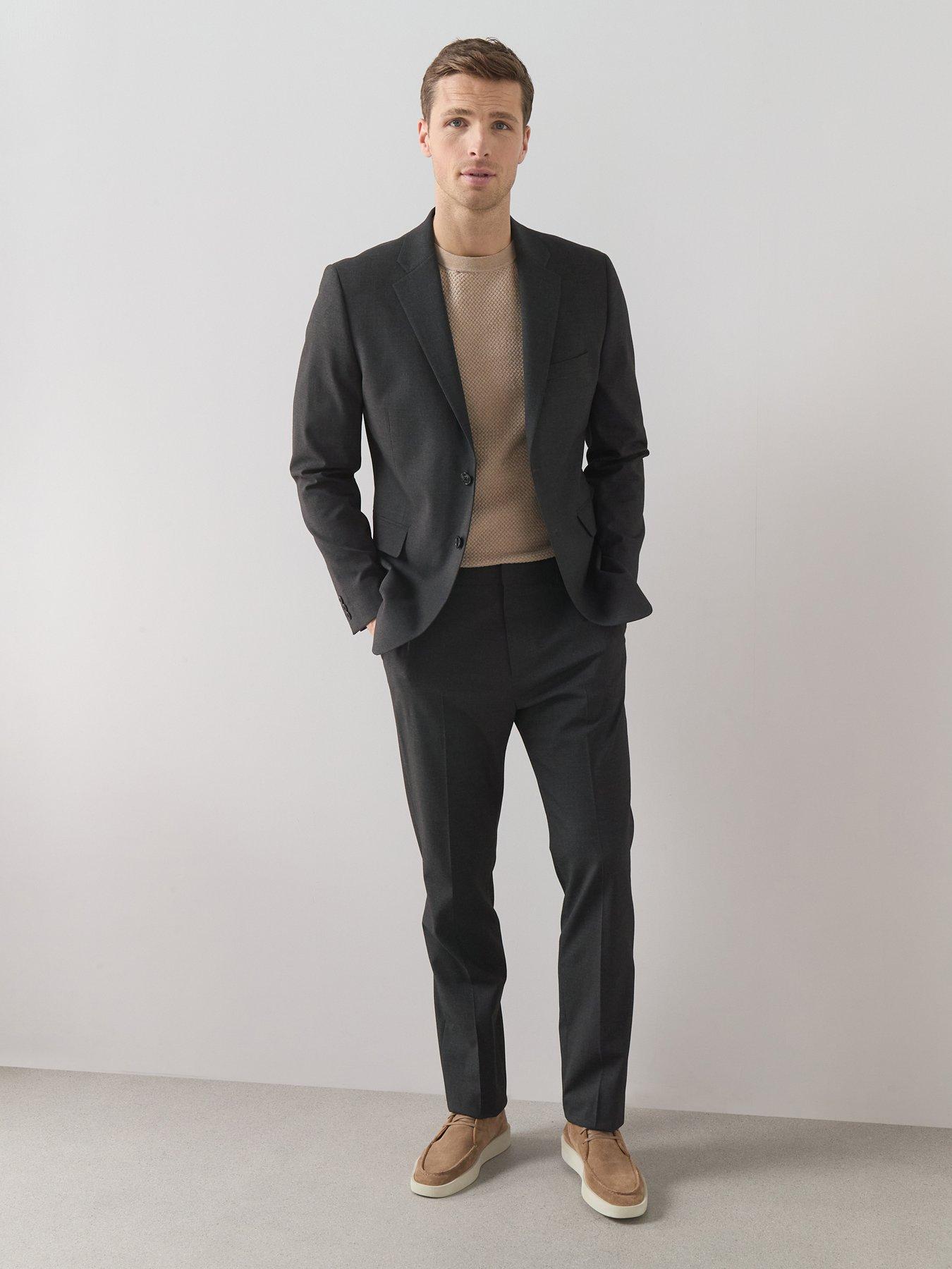Image 3 of 6 of The Very Collection Regular Fit Suit Jacket - Charcoal