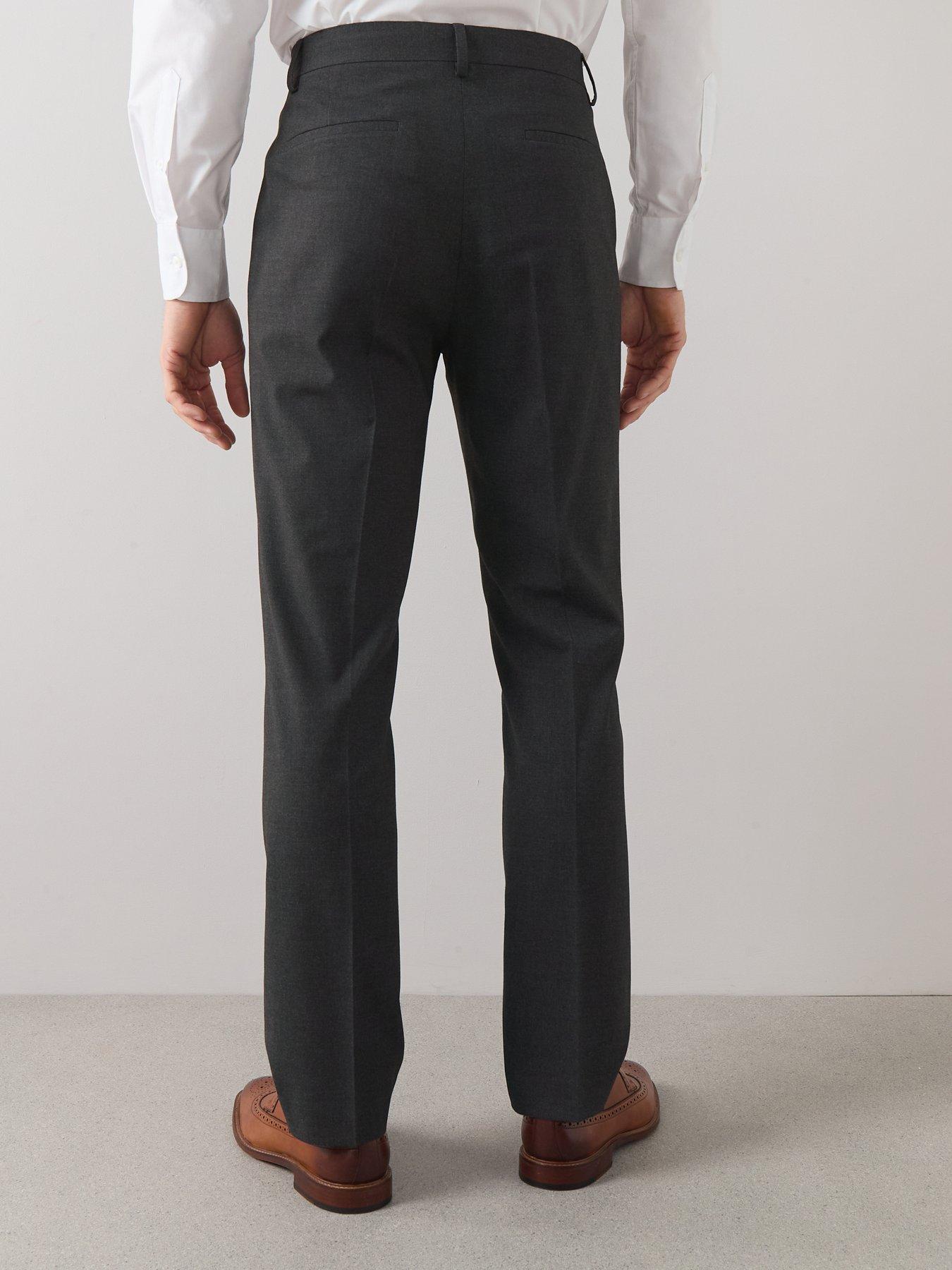 Image 2 of 6 of The Very Collection Regular Fit Suit Trousers - Charcoal