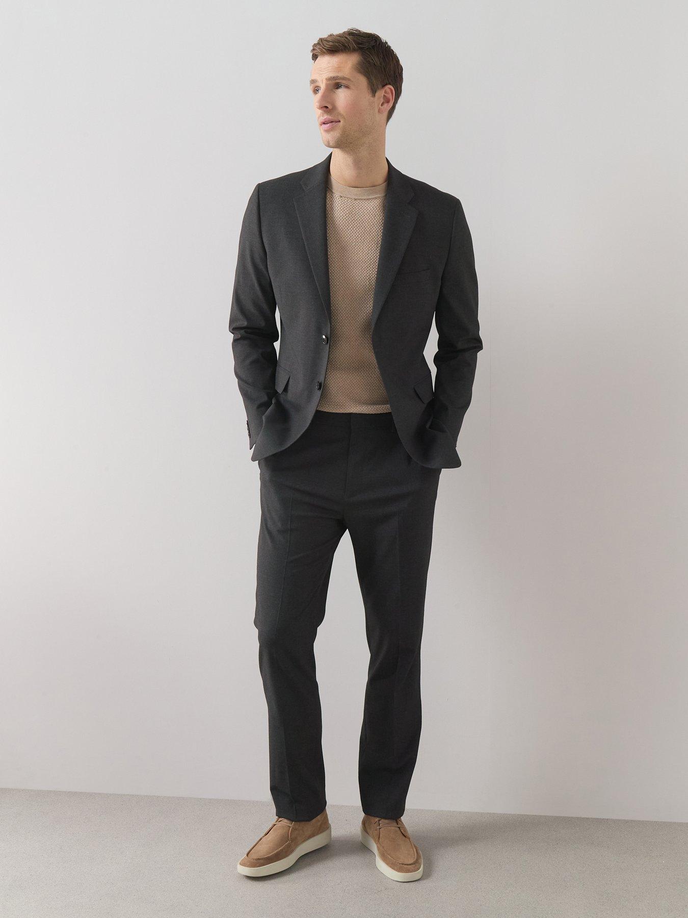 Image 3 of 6 of The Very Collection Regular Fit Suit Trousers - Charcoal