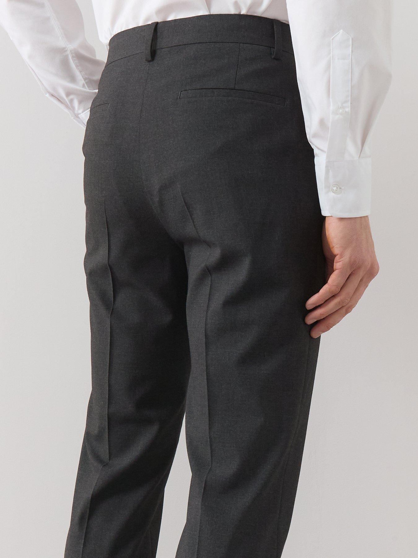 Image 4 of 6 of The Very Collection Regular Fit Suit Trousers - Charcoal