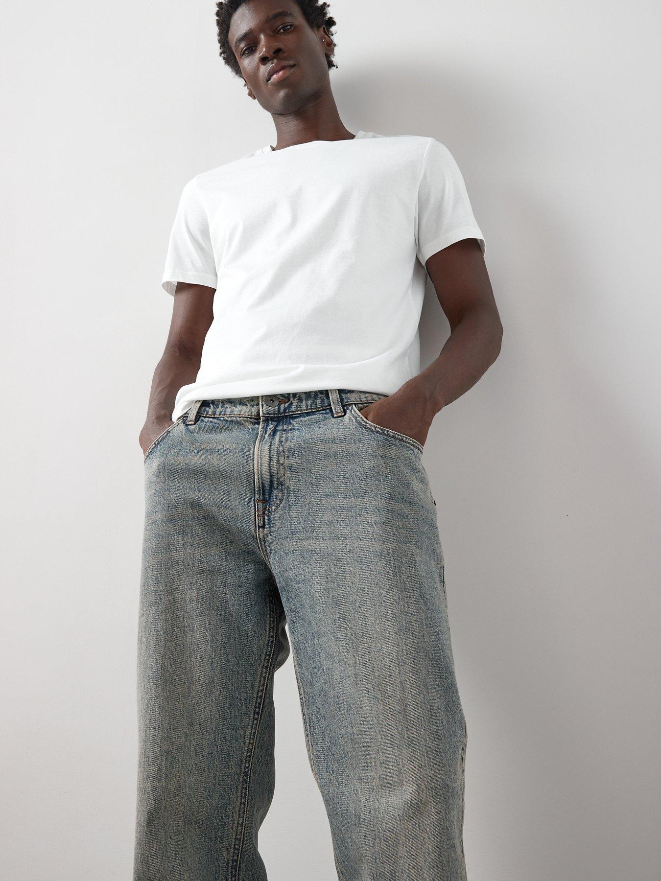 Image 4 of 6 of The Very Collection Premium Straight Fit Jeans With Stretch - Vintage Indigo Wash