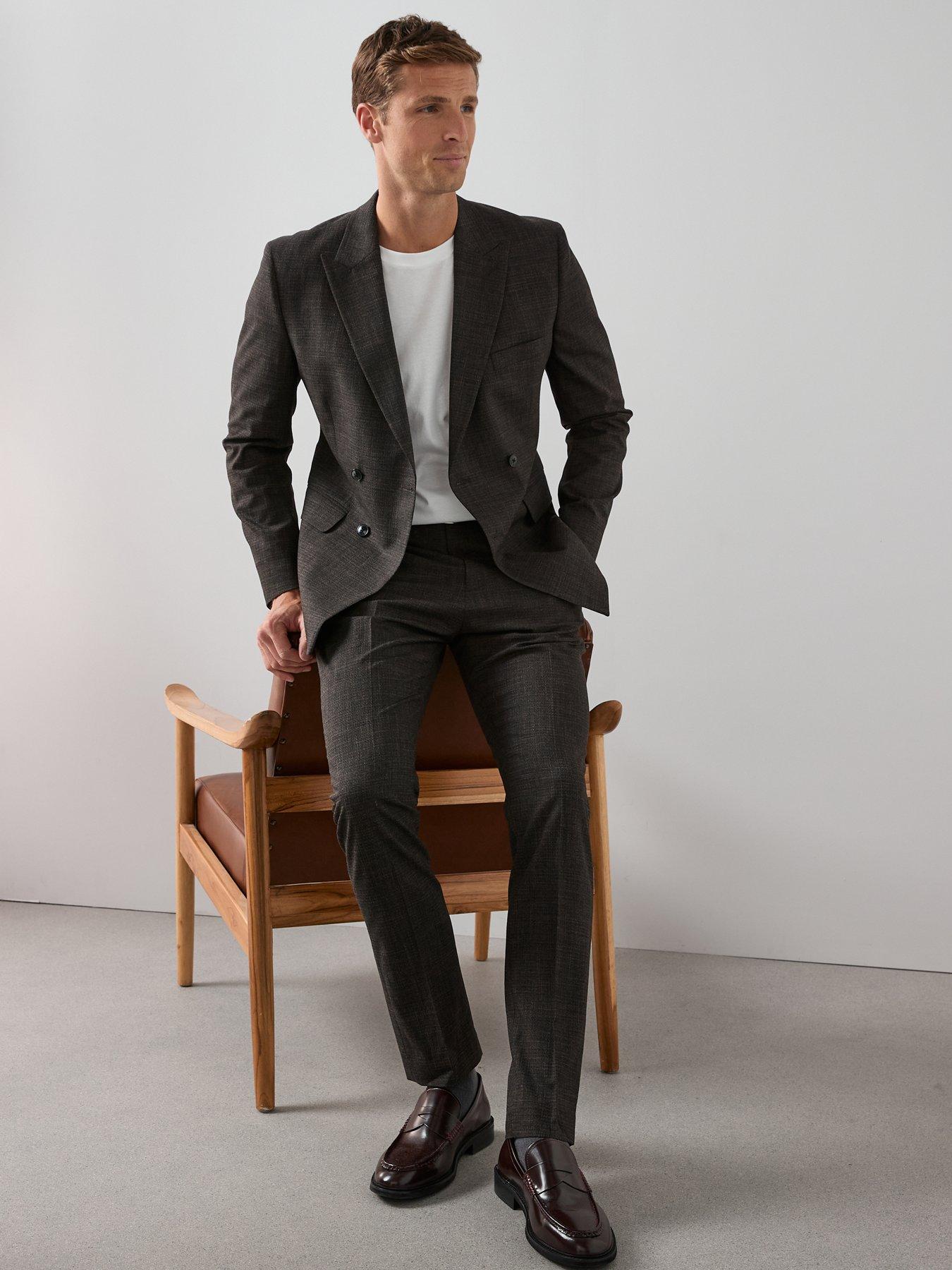 the-very-collection-slim-fit-textured-suit-trousers-brownoutfit