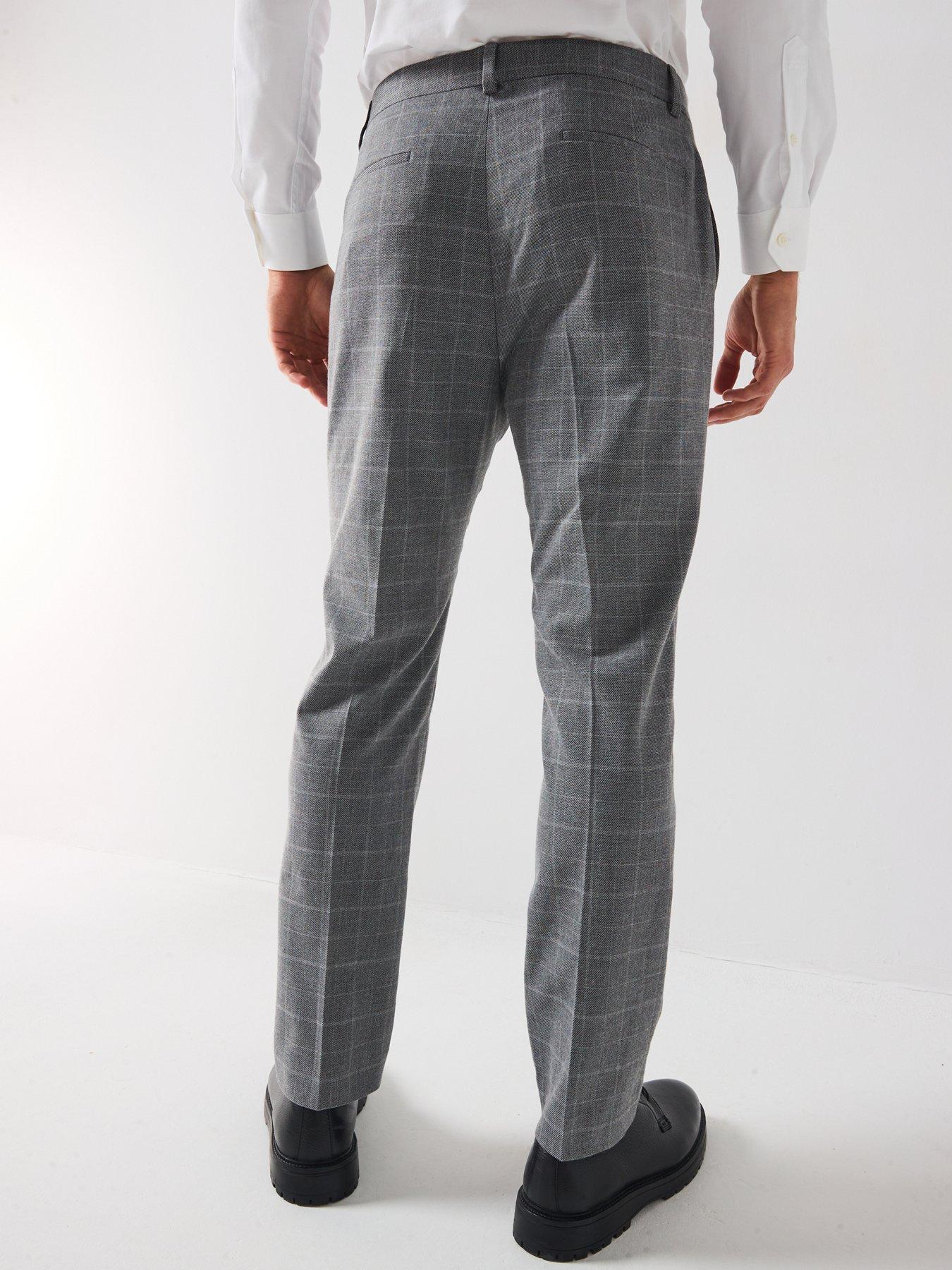 very-man-slim-fit-windowpane-check-formal-trousers-light-greystillFront