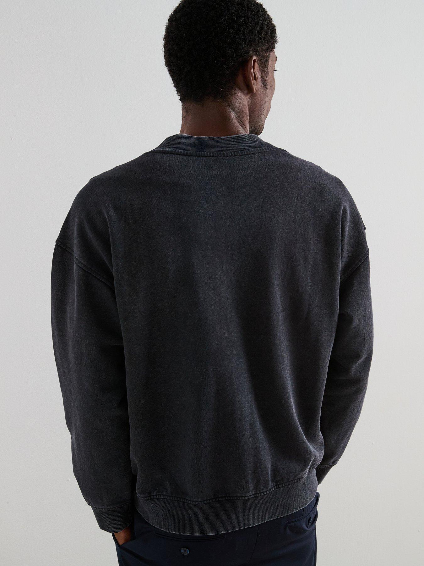 very-man-washed-oversized-cardigan-charcoalstillFront