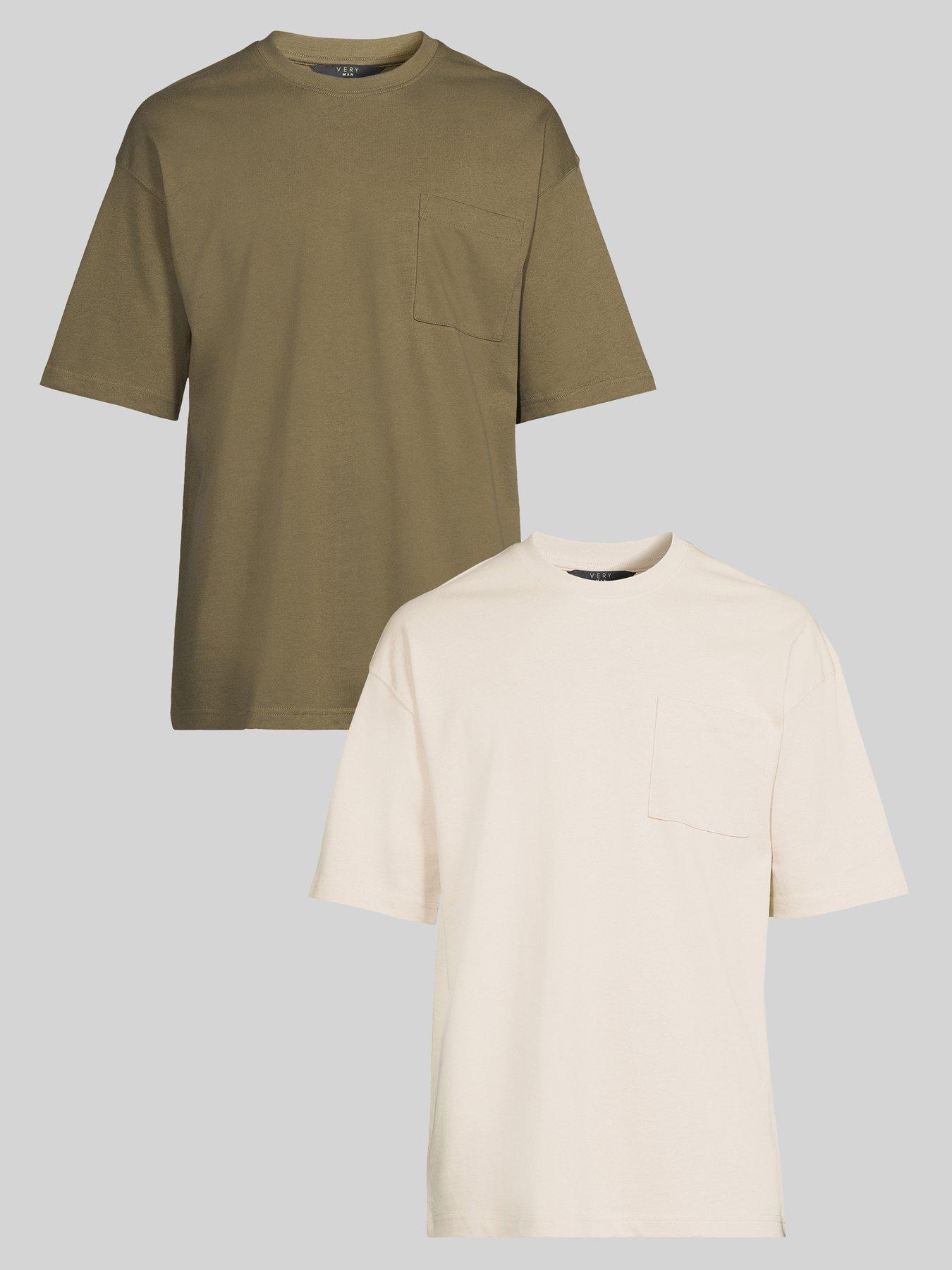 Very Man 2 Pack Heavyweight Relaxed Fit T-Shirt - Multi