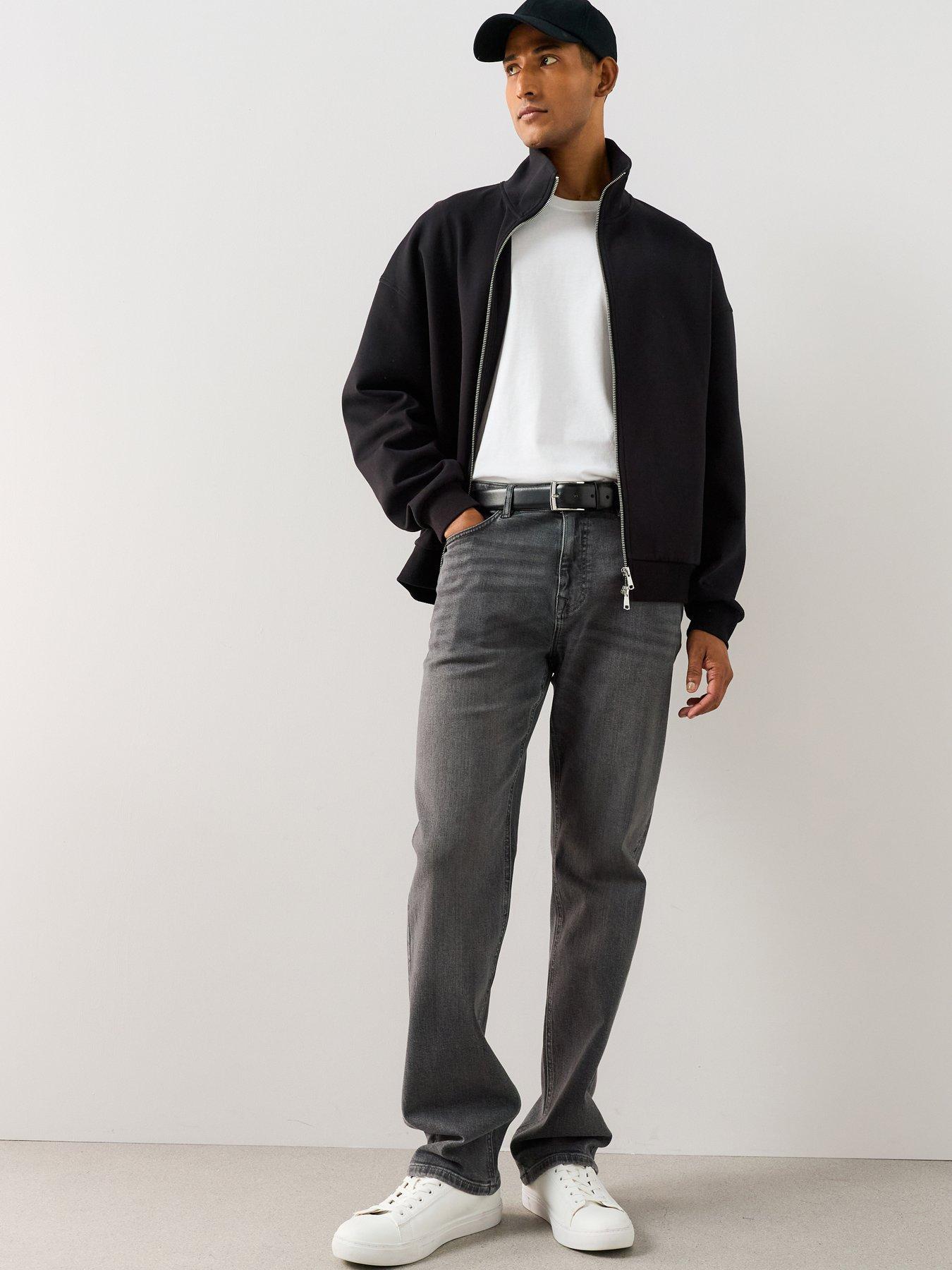 The Very Collection Straight Jeans With Stretch - Grey Wash