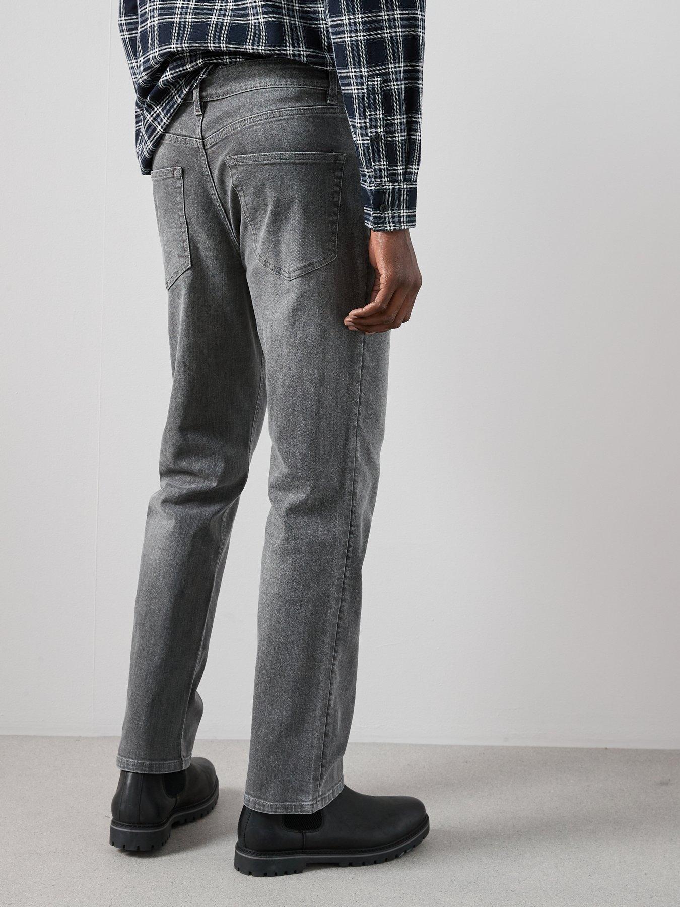 Image 2 of 7 of The Very Collection Straight Jeans With Stretch - Grey Wash