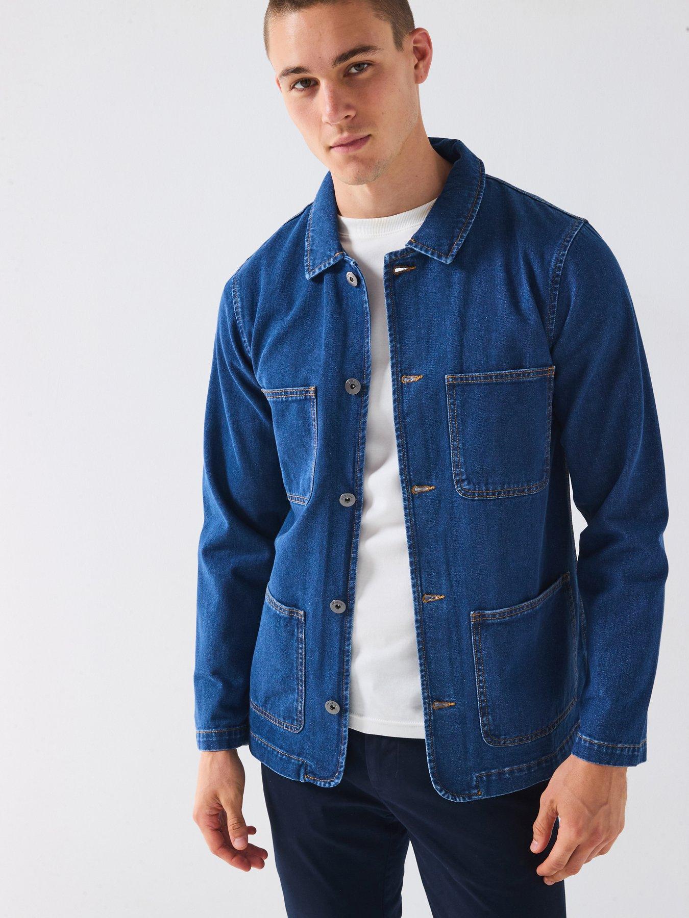 Very Man Denim Chore Jacket - Blue