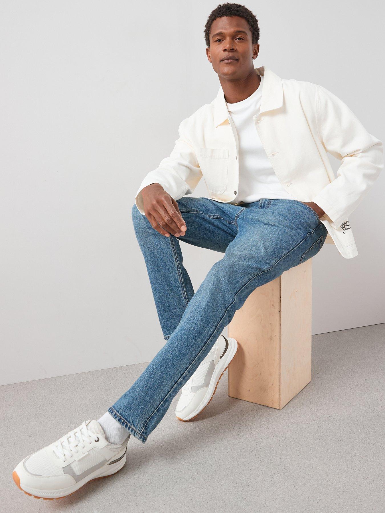 Image 4 of 7 of The Very Collection Premium Slim Fit Jeans With Stretch - Blue Wash