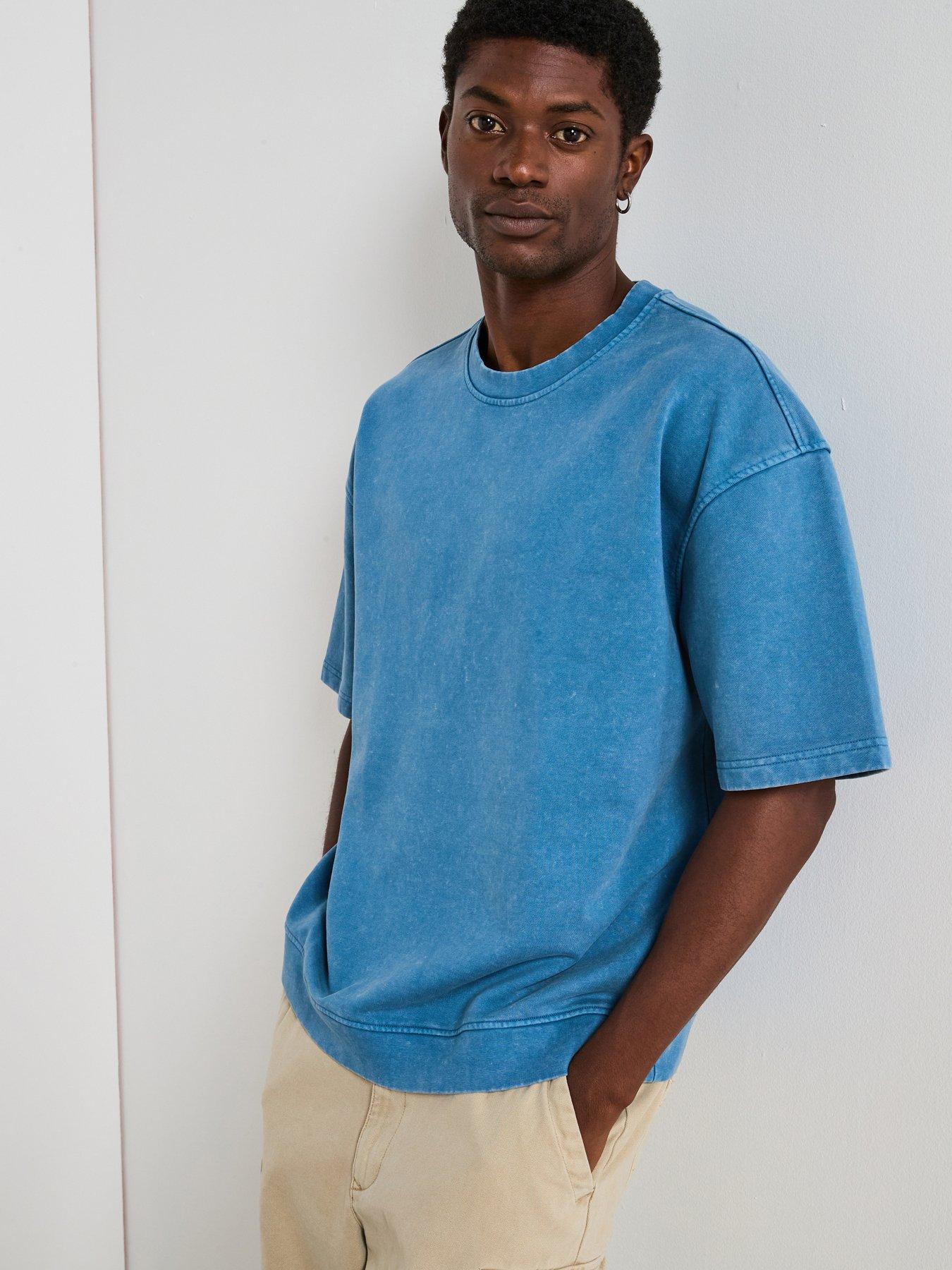 Very Man Washed Heavyweight Tee - Blue