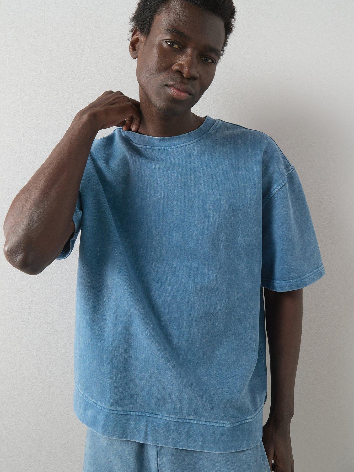 Image 1 of 6 of Very Man Washed Heavyweight Tee - Blue