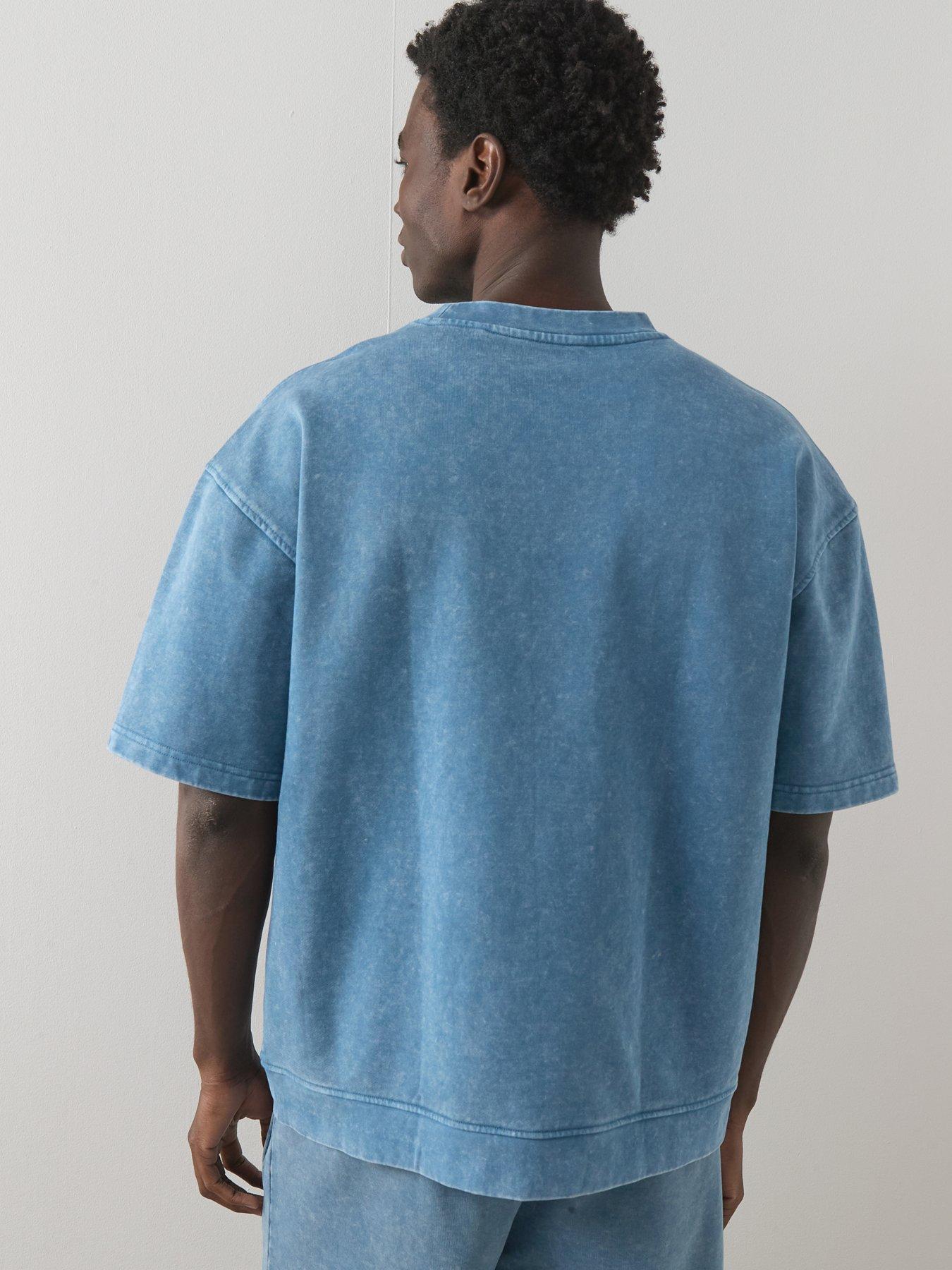 Image 2 of 6 of Very Man Washed Heavyweight Tee - Blue
