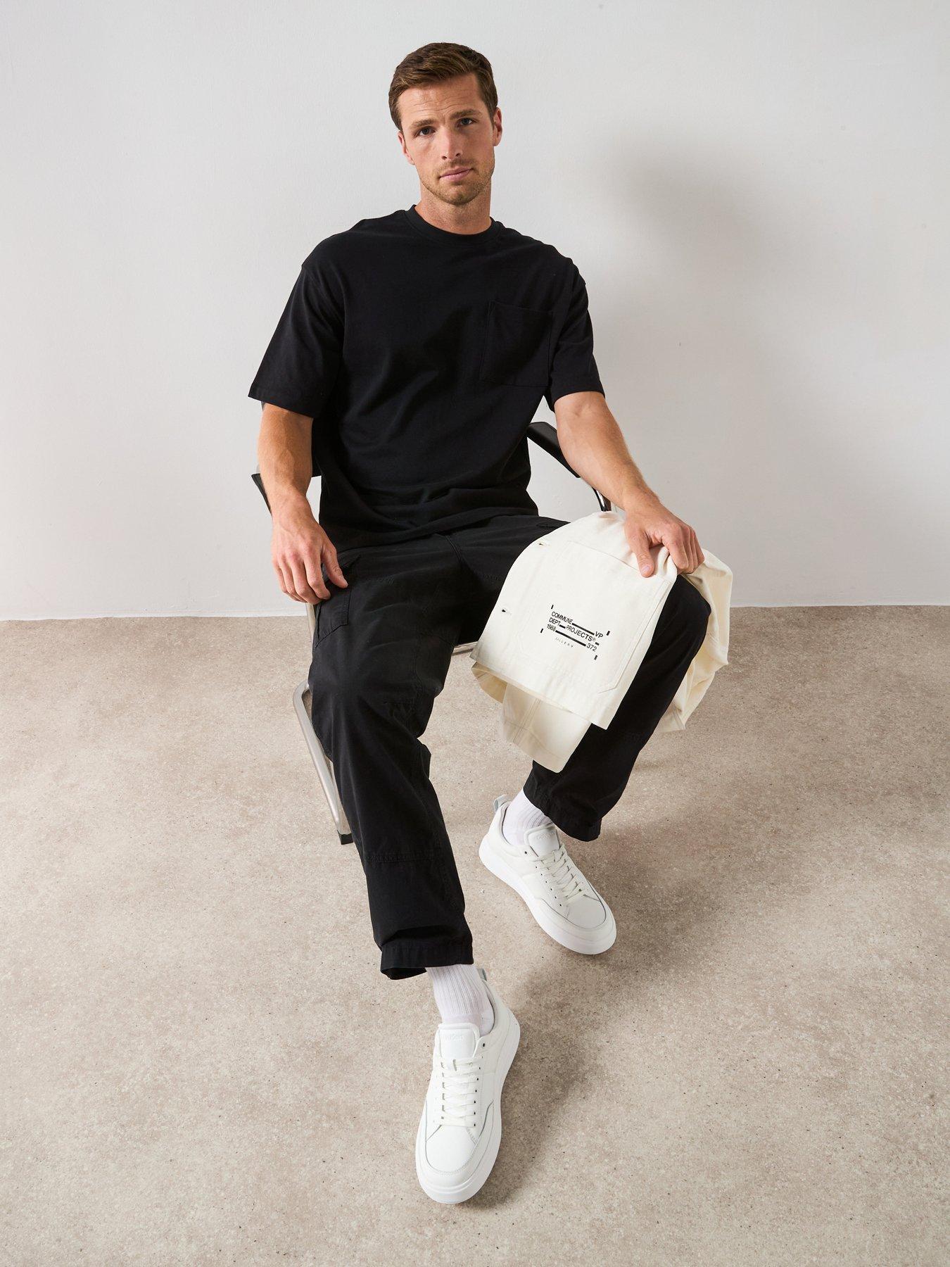 Image 5 of 6 of The Very Collection Heavyweight Relaxed Fit T-Shirt - Black