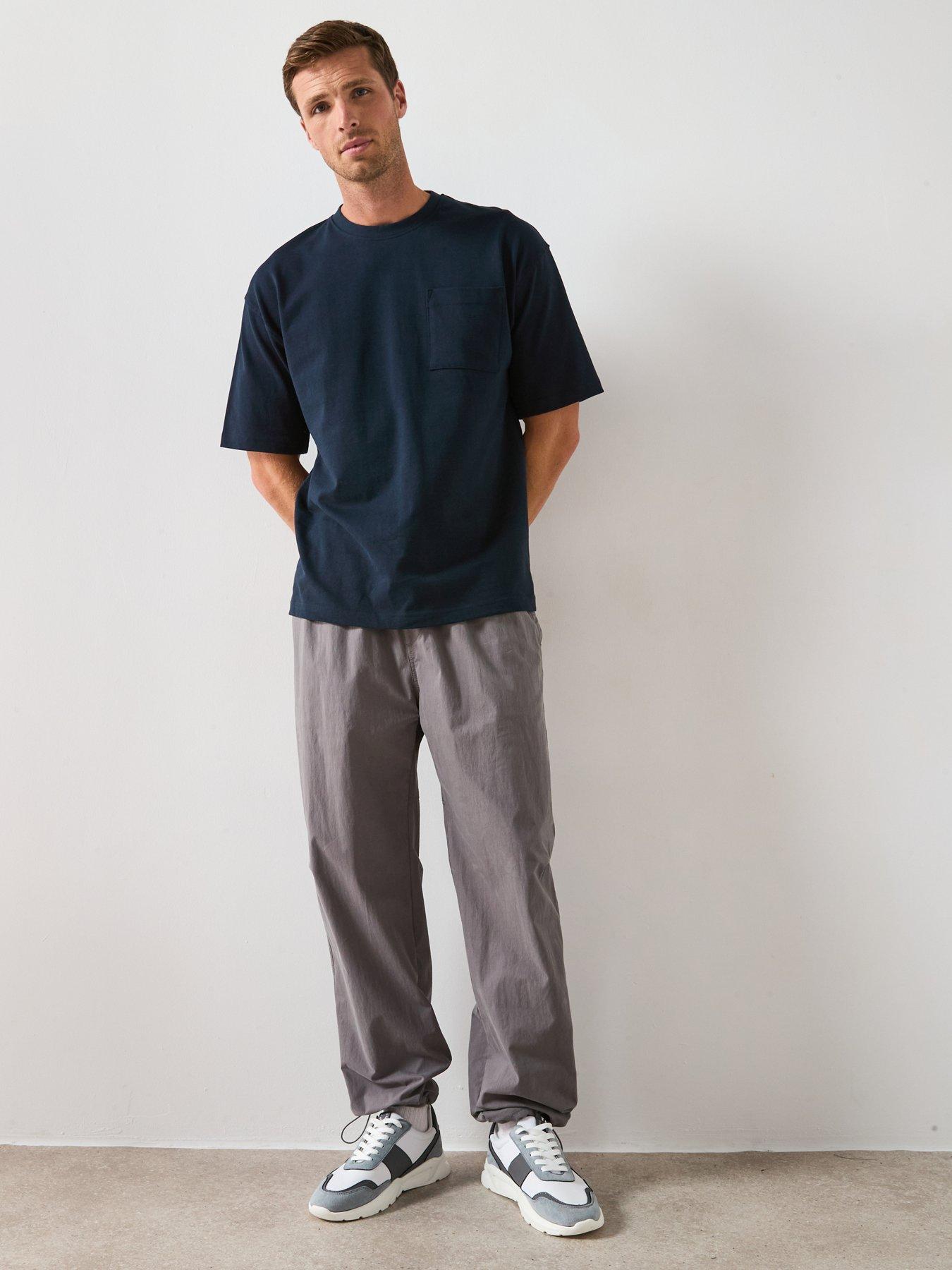 Image 5 of 6 of The Very Collection Heavyweight Relaxed Fit T-Shirt - Navy
