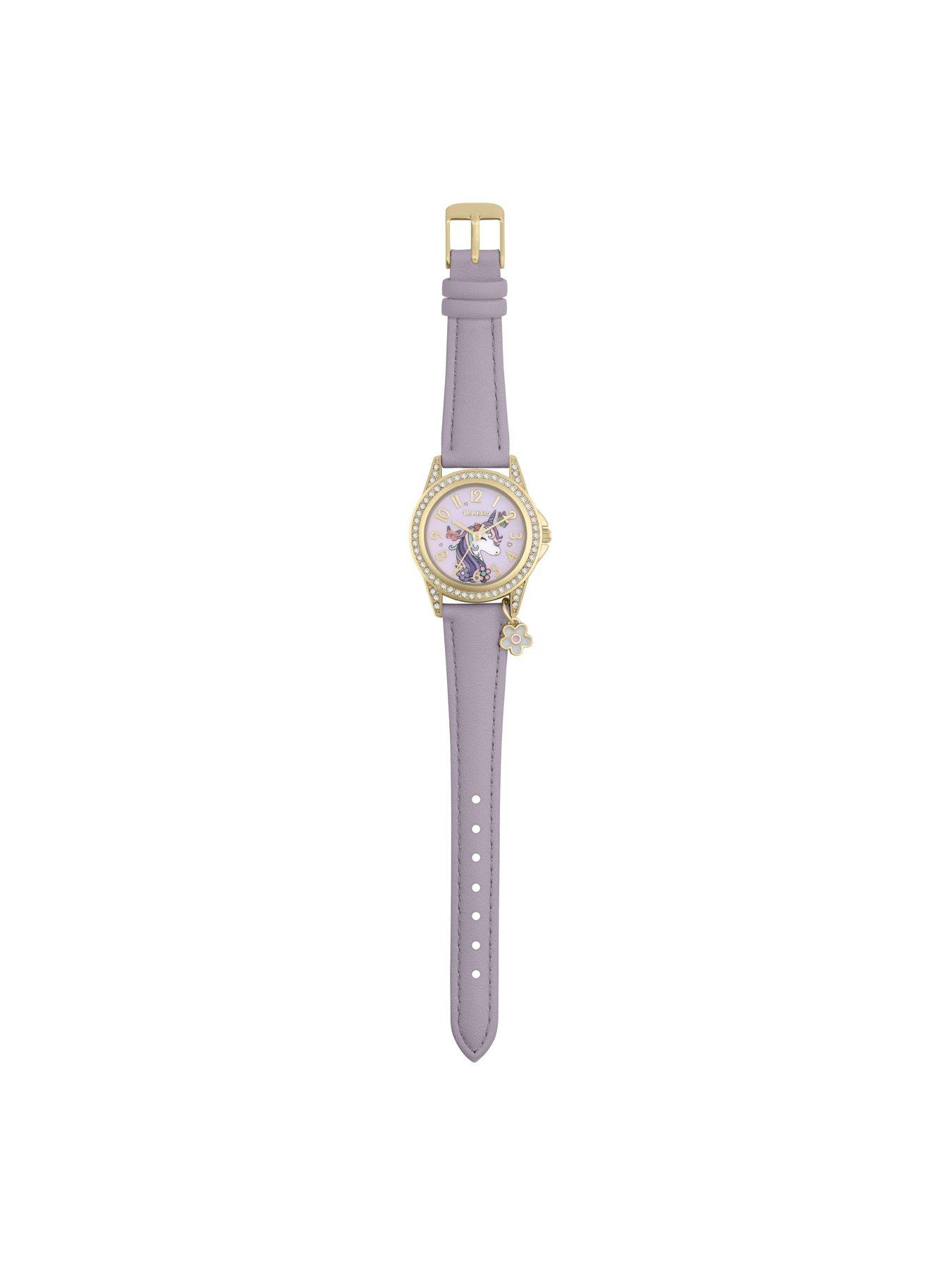 Image 4 of 7 of Tikkers Tikkers Girls Purple Unicorn Watch, Bracelet and Purse Gift Set
