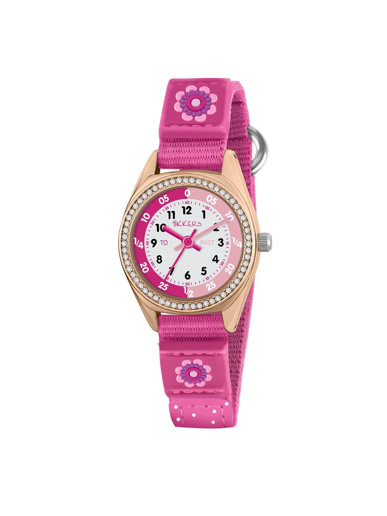 Image 3 of 7 of Tikkers Tikkers Pink Flower Watch, Necklace and Purse Gift Set