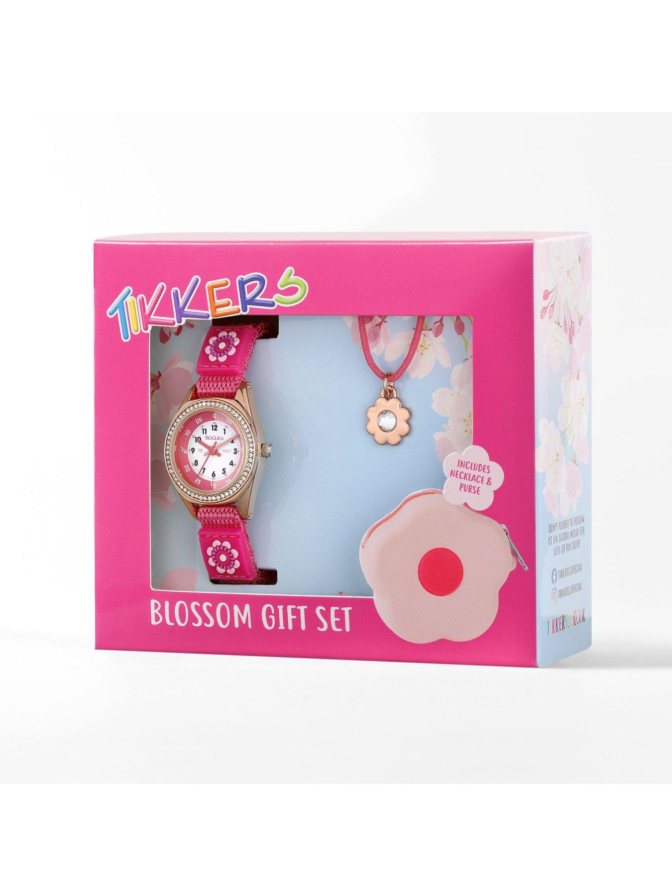 Image 7 of 7 of Tikkers Tikkers Pink Flower Watch, Necklace and Purse Gift Set