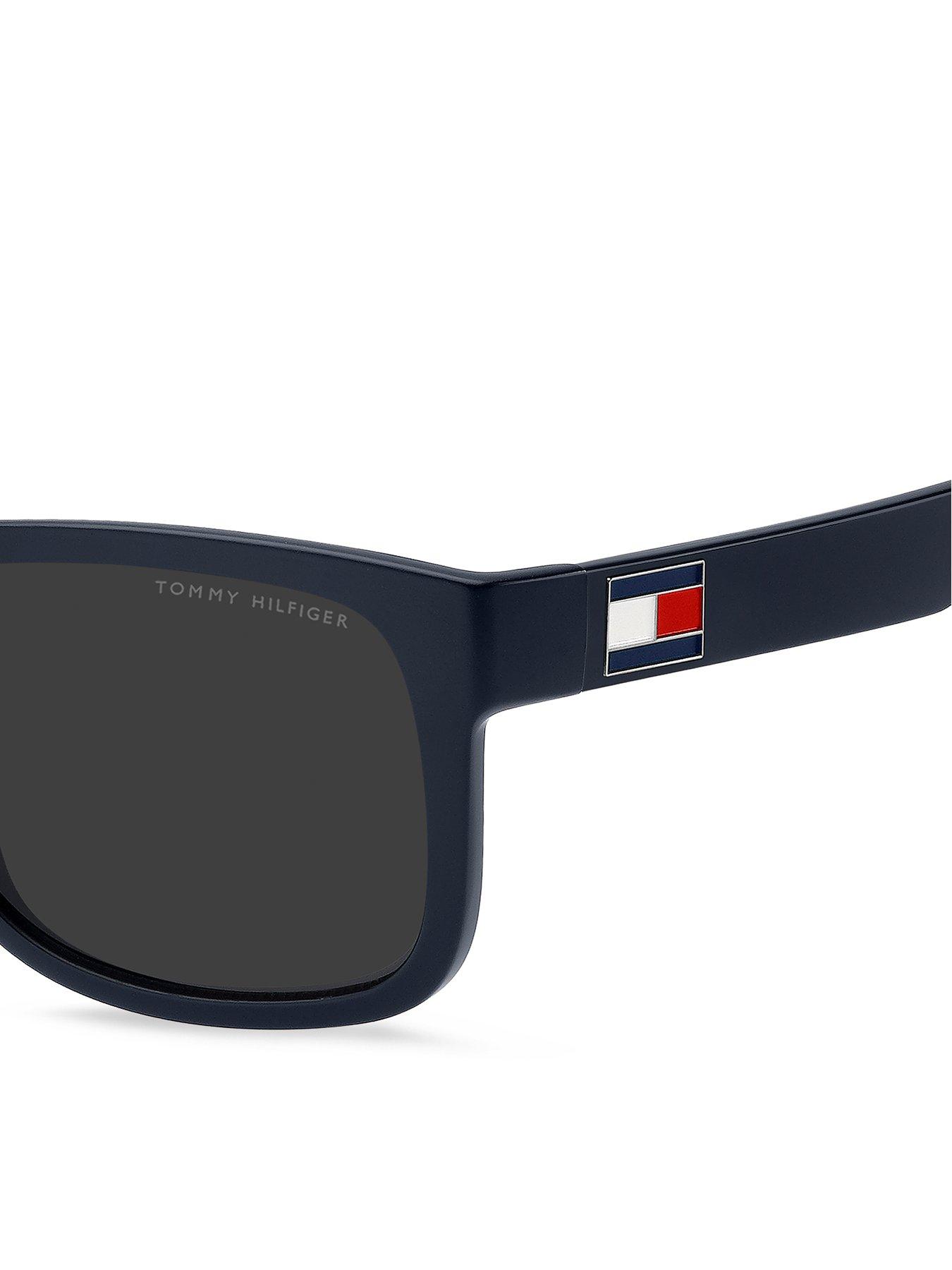 Image 2 of 4 of Tommy Hilfiger Logo Frame Square Sunglasses - Blue