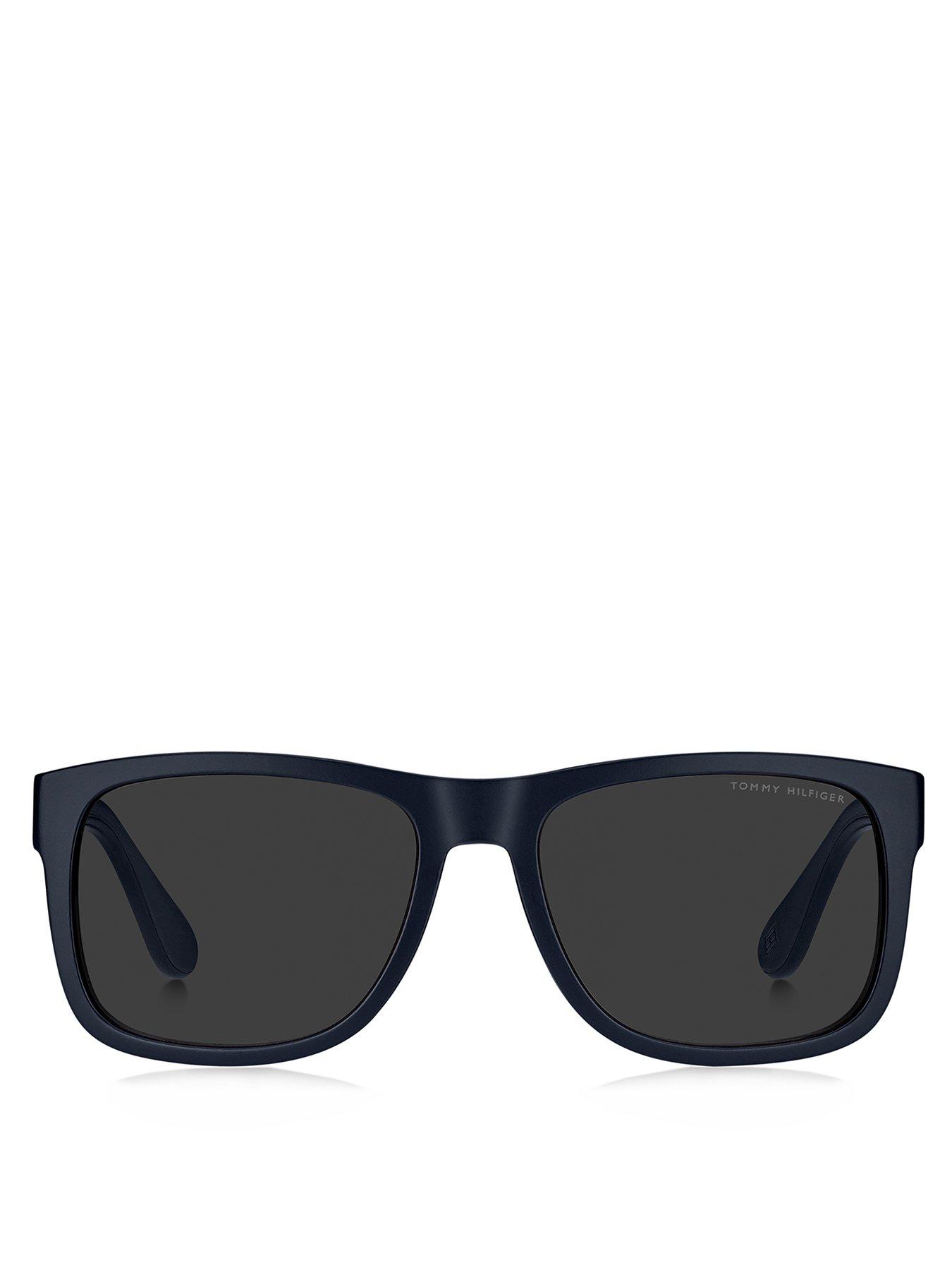 Image 3 of 4 of Tommy Hilfiger Logo Frame Square Sunglasses - Blue