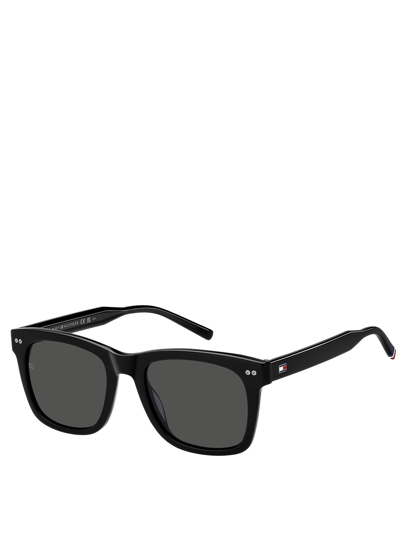 undefined Tommy Hilfiger Grey Logo Square Sunglasses