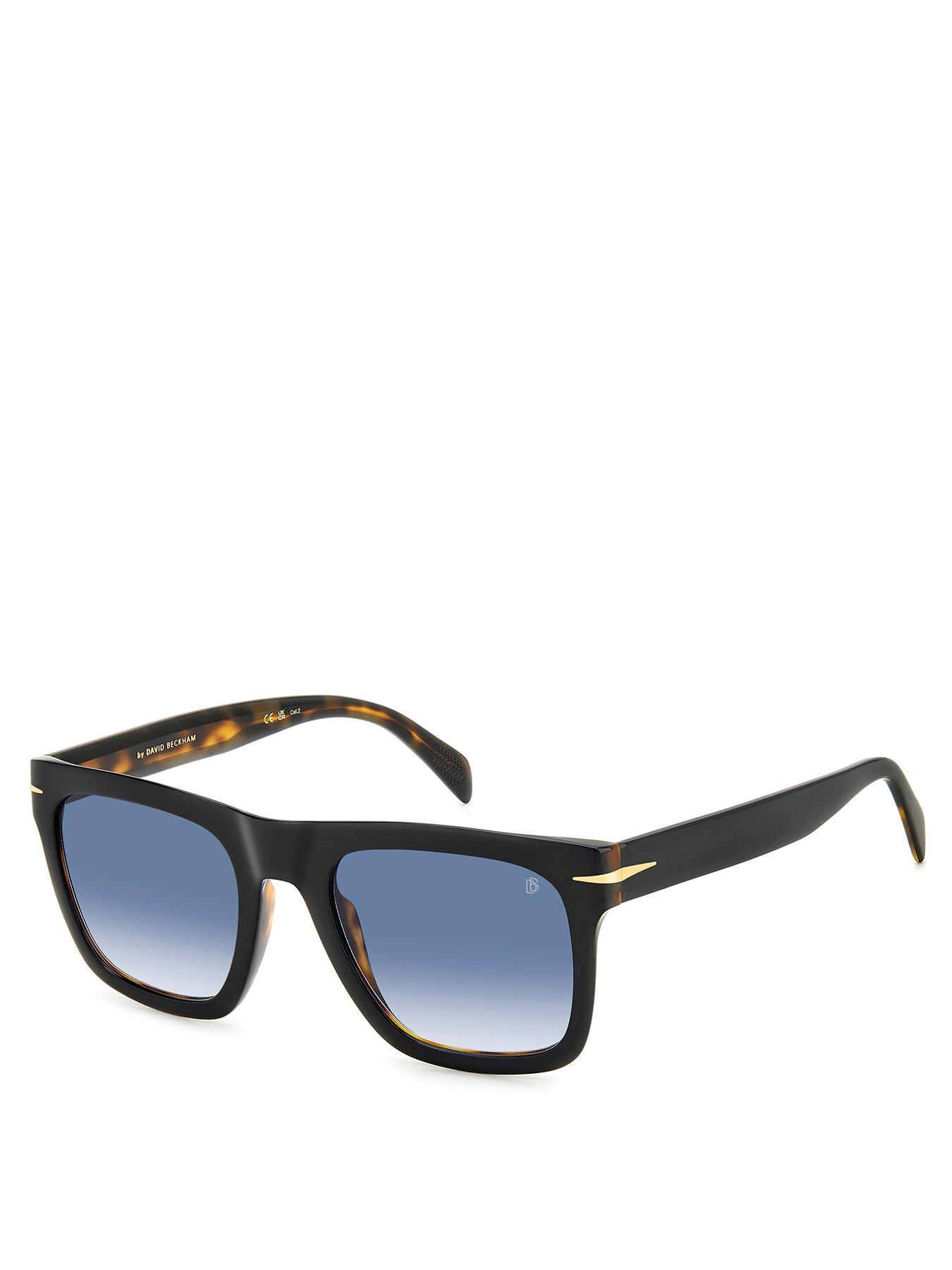 undefined Eyewear By David Beckham Dk Blue Sf Rectangular Sunglasses