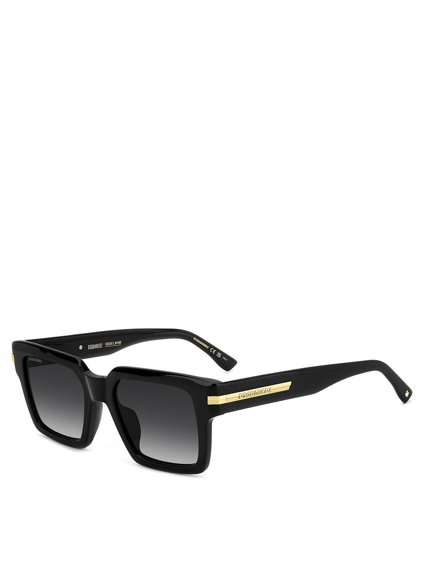undefined Dsquared2 Dark Grey Sf Rectangular Sunglasses