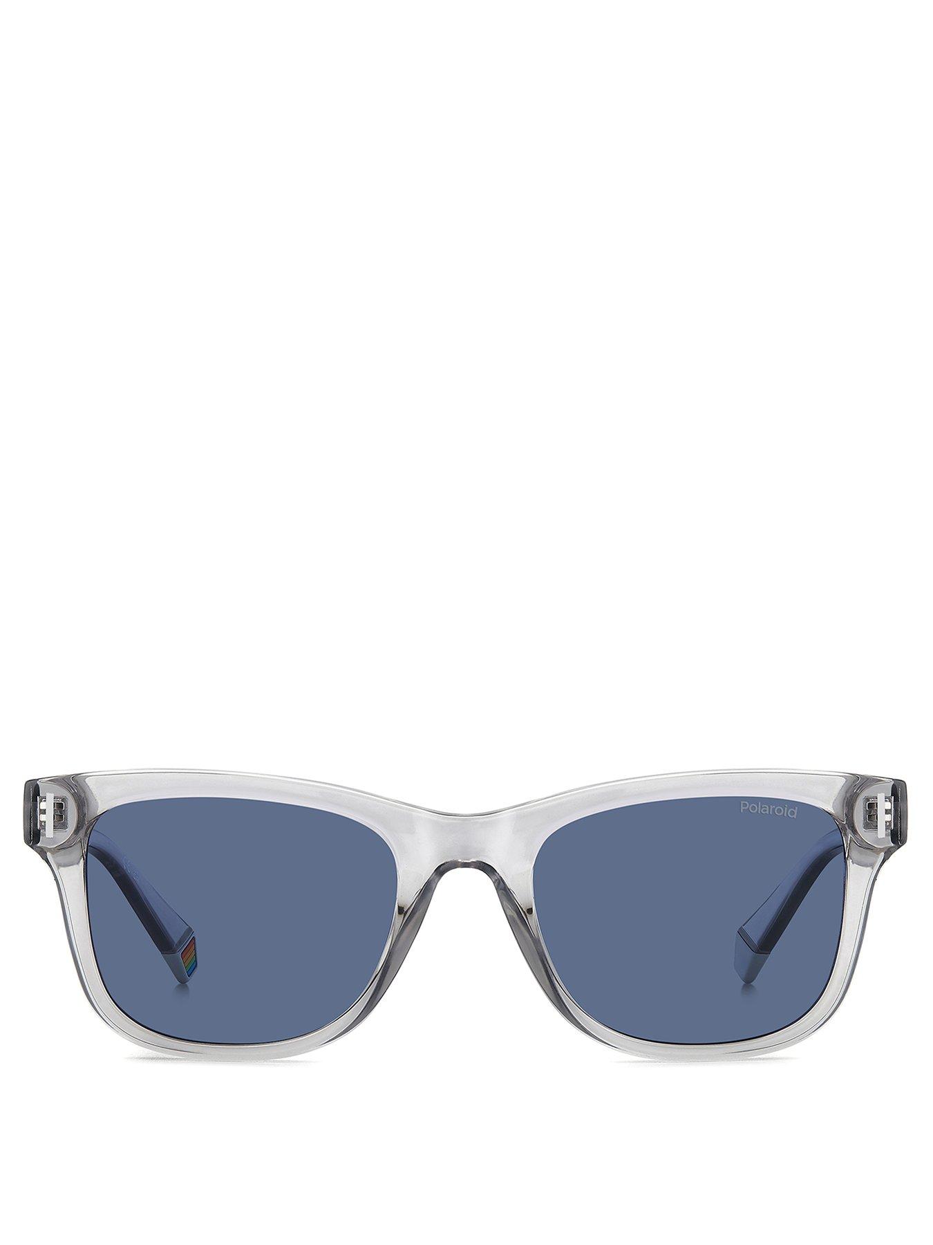 polaroid-poloroid-blue-pz-clear-rim-rectangular-sunglassesoutfit