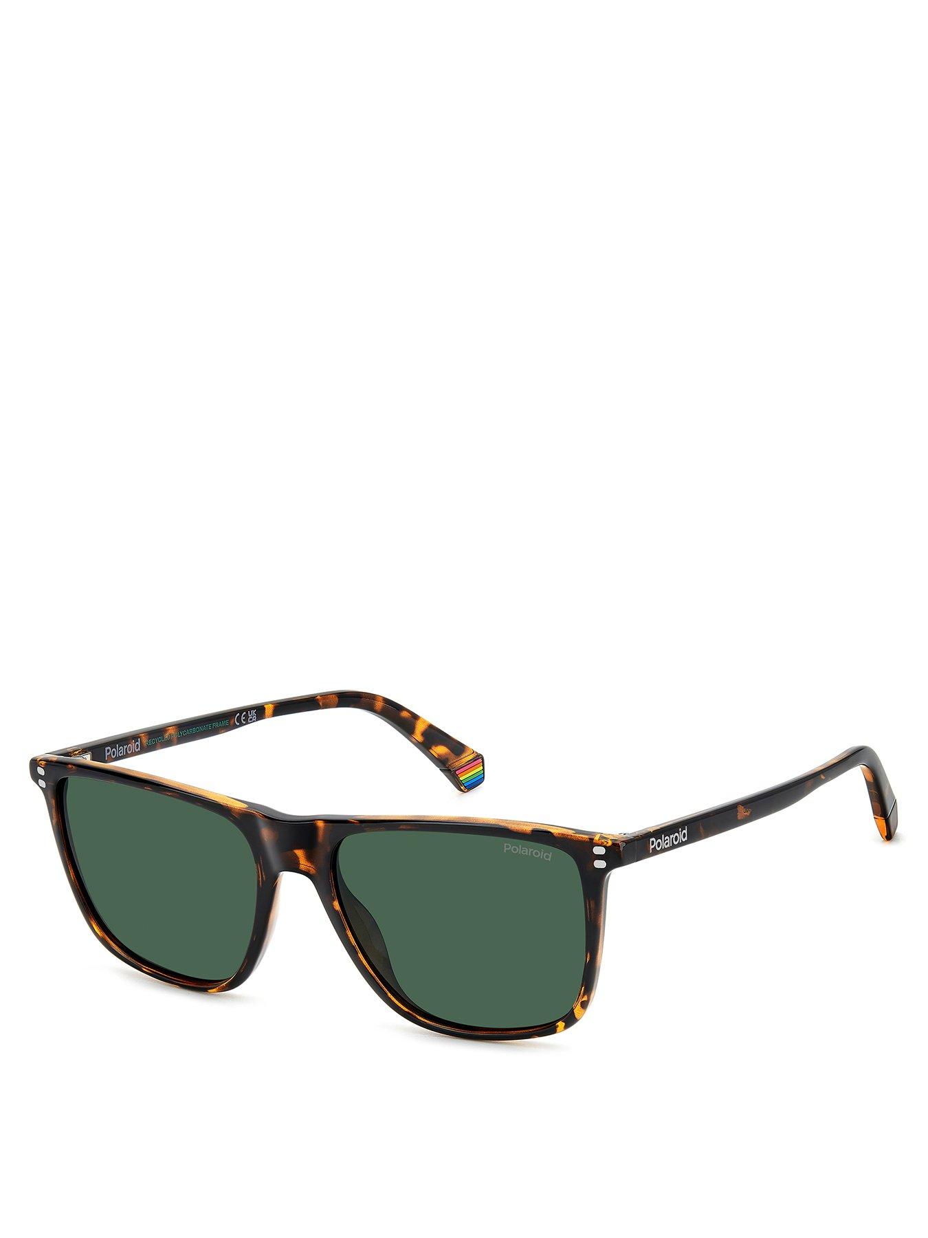 undefined Poloroid Green Pz Rectangular Sunglasses