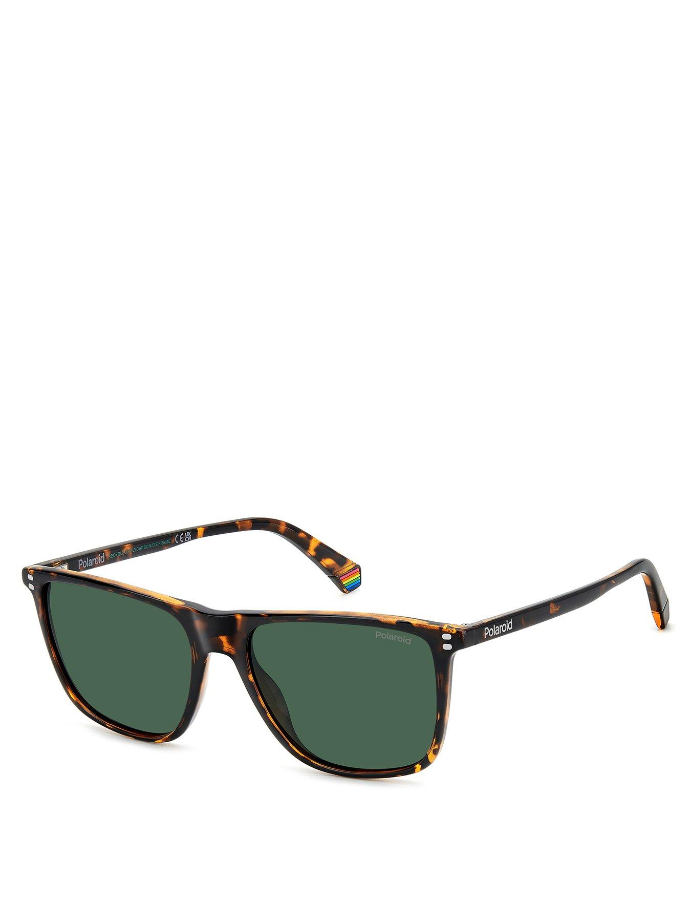 undefined Poloroid Green Pz Rectangular Sunglasses