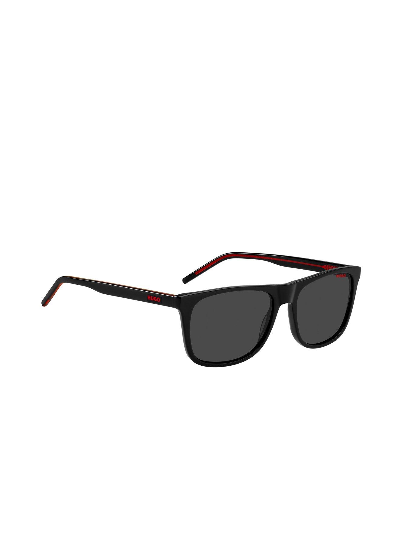 Image 2 of 4 of HUGO Hugo Acetate Rectangular Logo Sunglasses