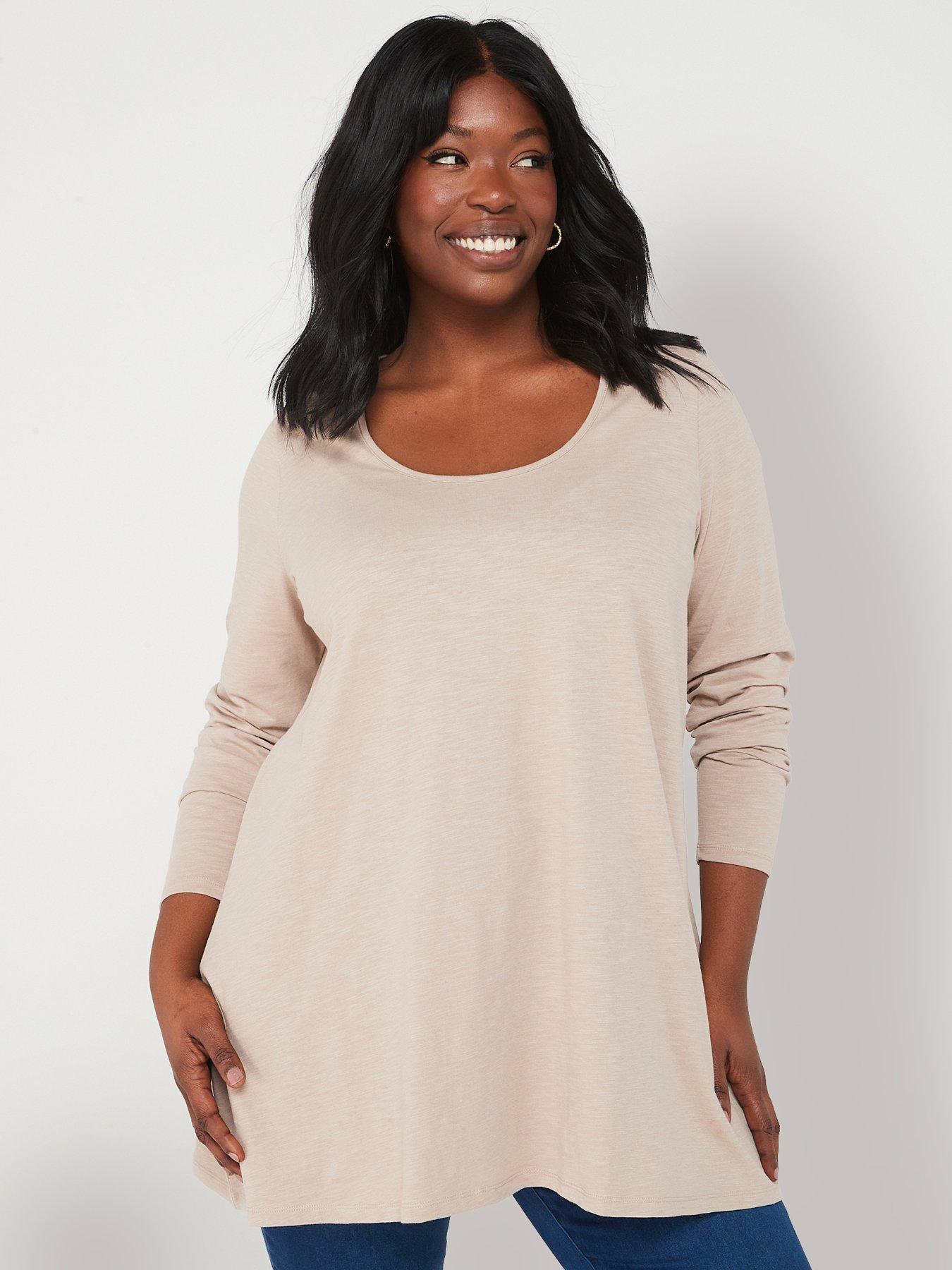 the-very-collection-curve-scoop-neck-long-sleeve-top-beige