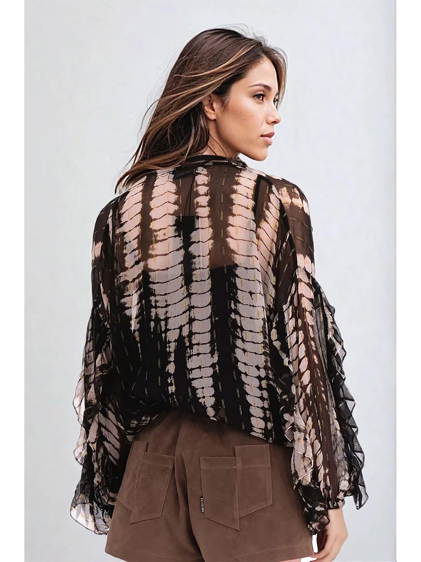 religion-serene-top-i-lurex-fabric-with-frills-greystillFront