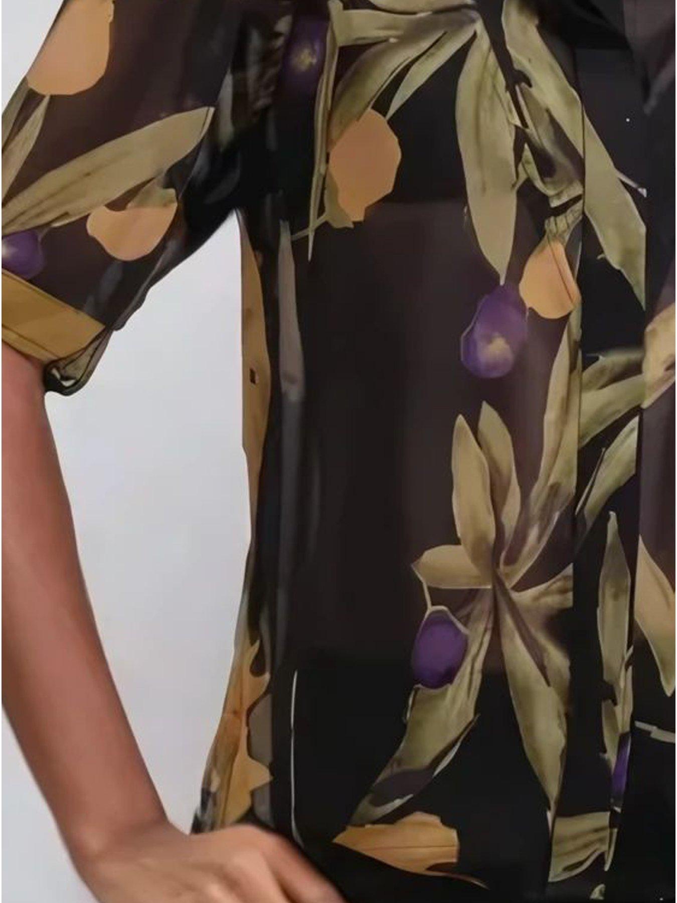 Image 6 of 6 of Religion Indium Shirt Blouse With Puff Shoulder - Yellow