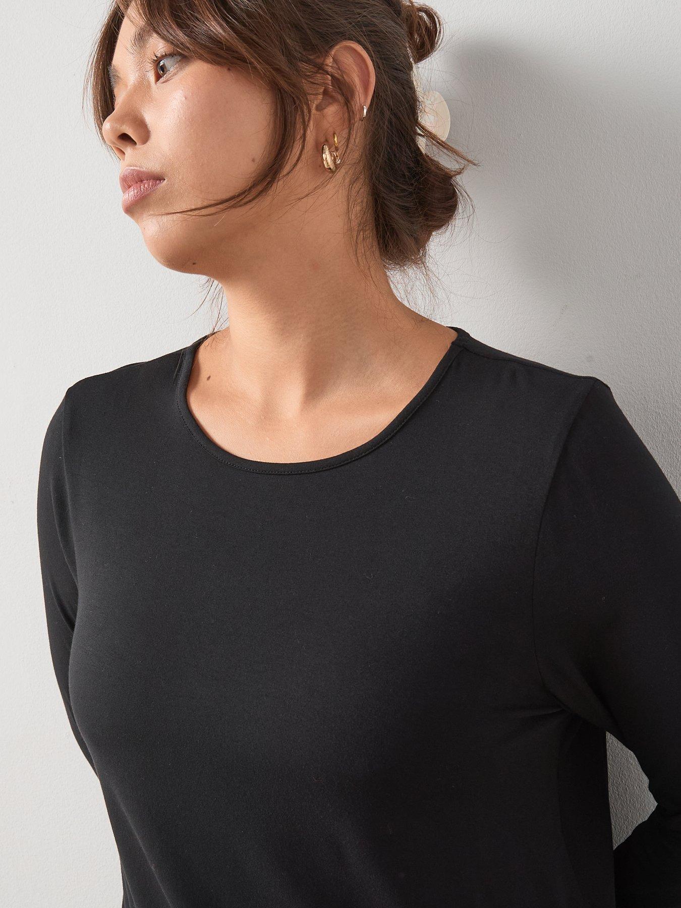 The Very Collection Curve Jersey Long Sleeve Swing Top | Very Ireland
