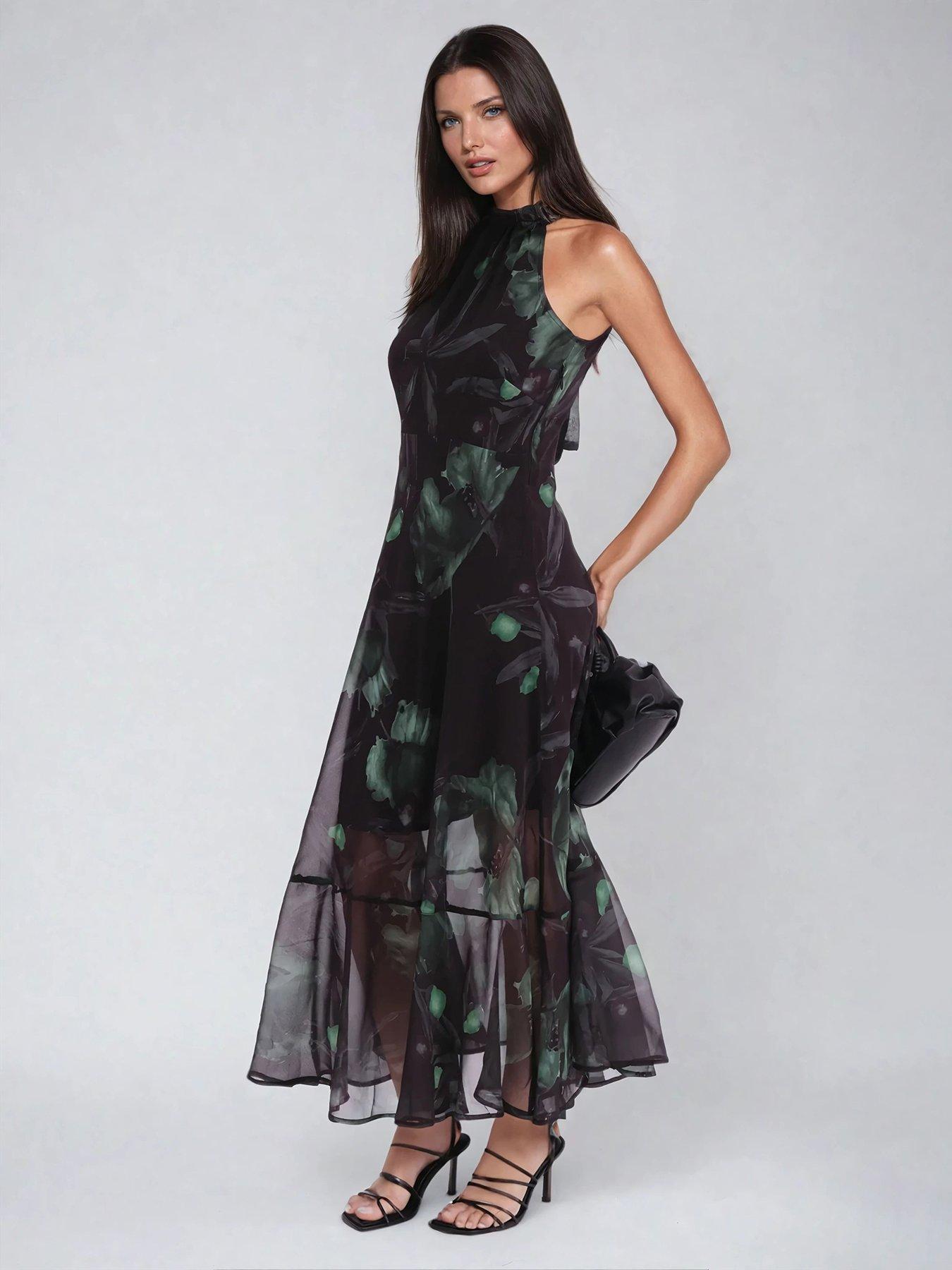 religion-time-button-through-maxi-dress-with-angel-sleeves-green