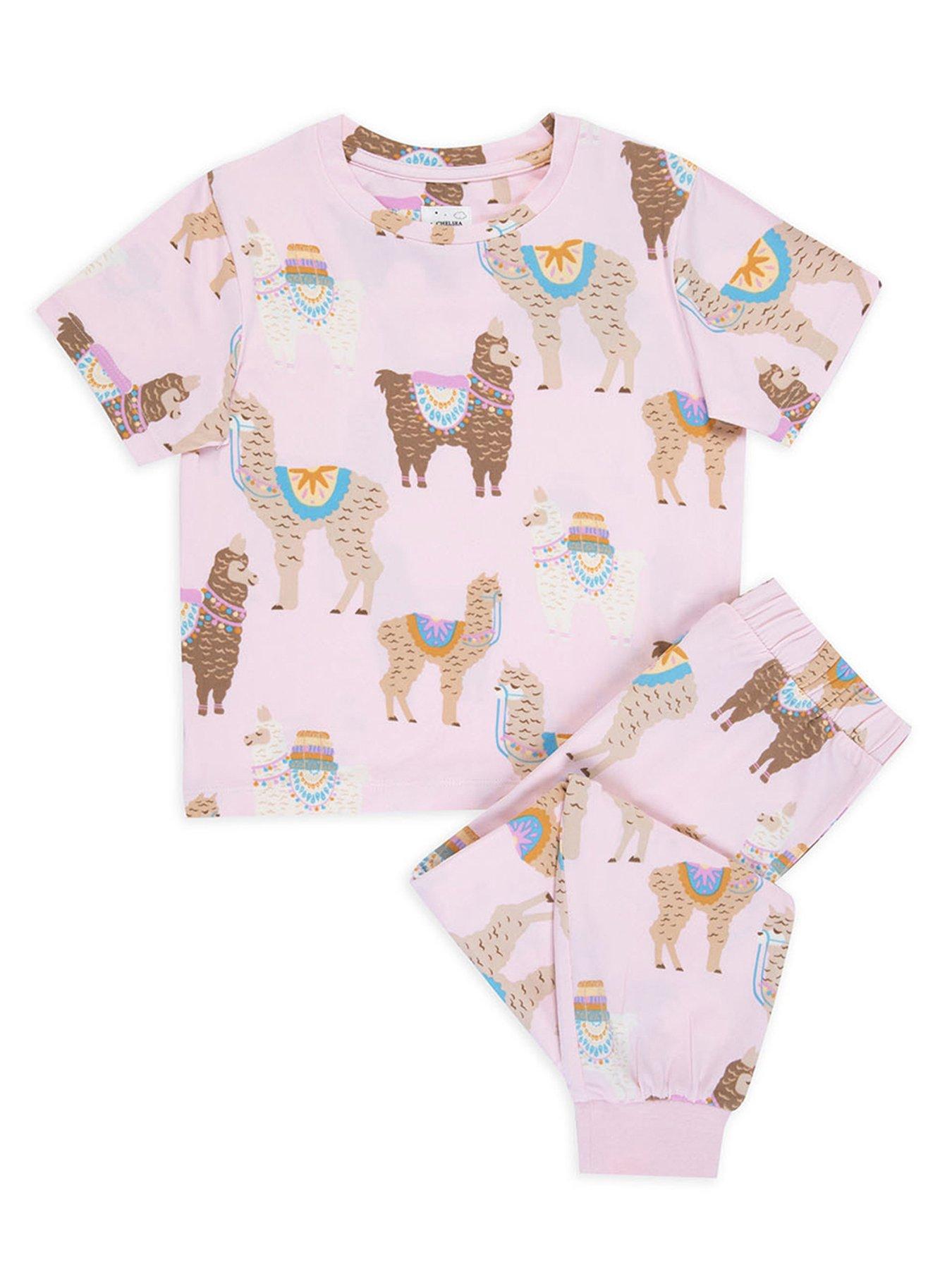 Image 2 of 3 of CHELSEA PEERS Kids Print Long Pyjama Set
