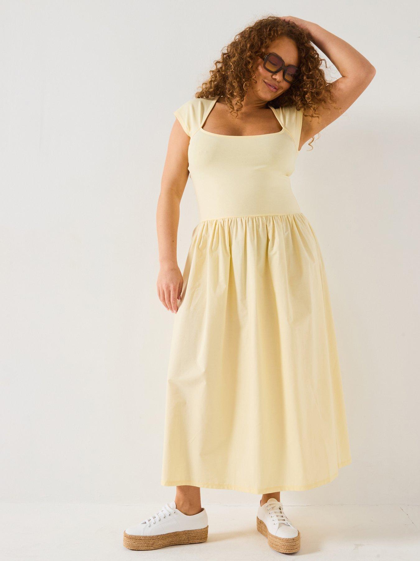 Image of V by Very Curve Seam Detail 2 in 1 Dress