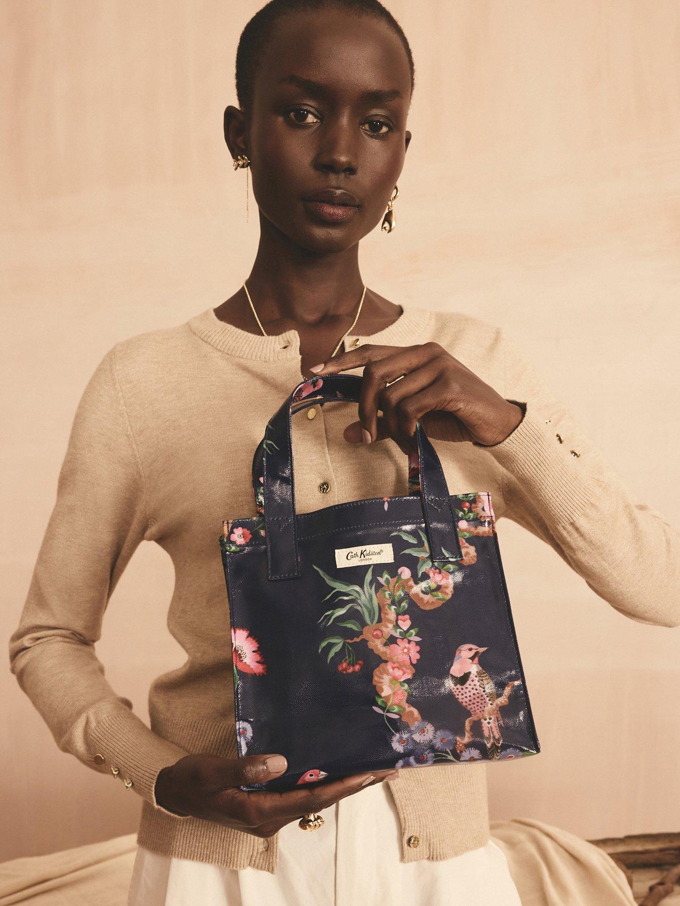 Image 2 of 4 of Cath Kidston Navy Birds Small Tote