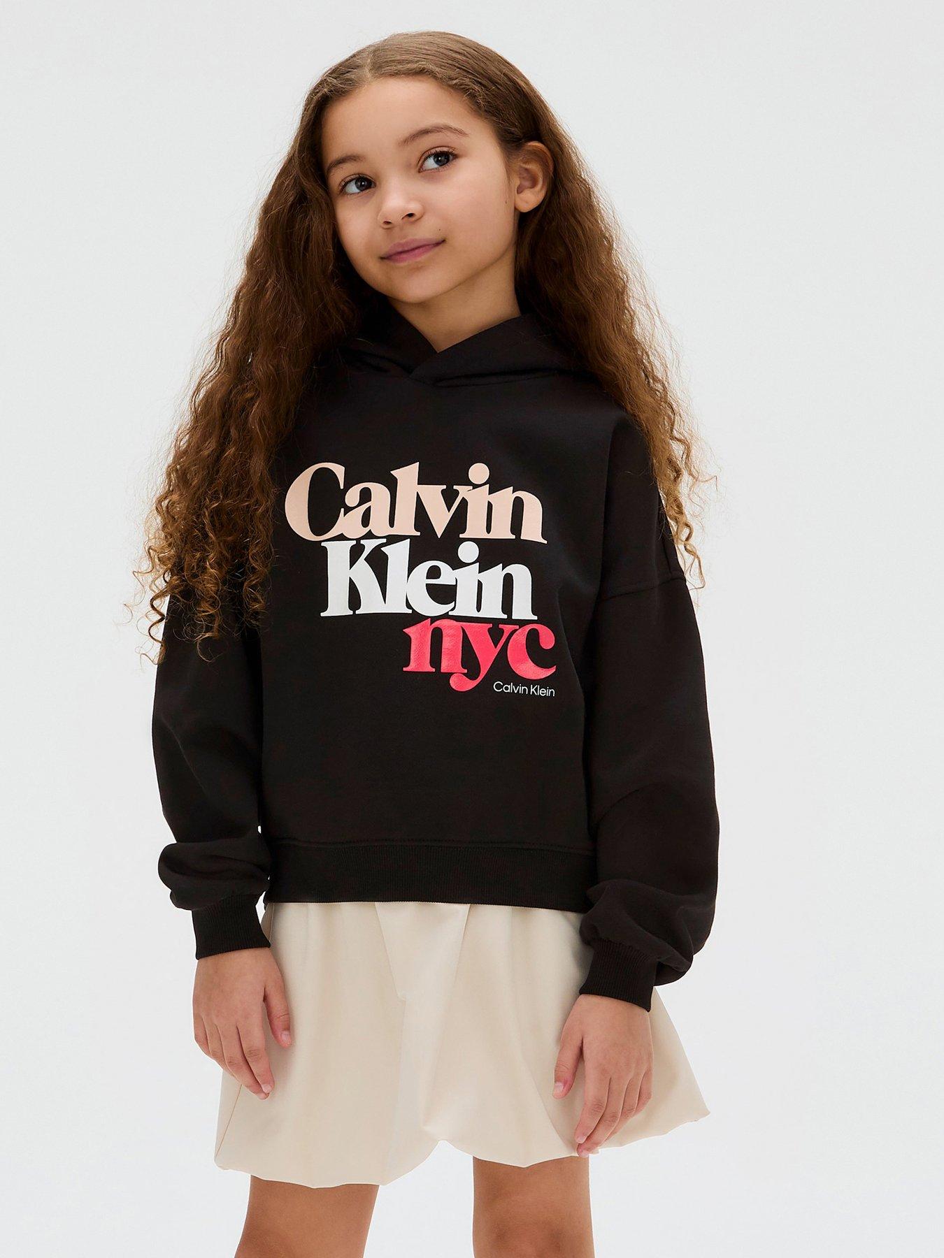 undefined Girls Pearl Signature Terry Hoodie - Black