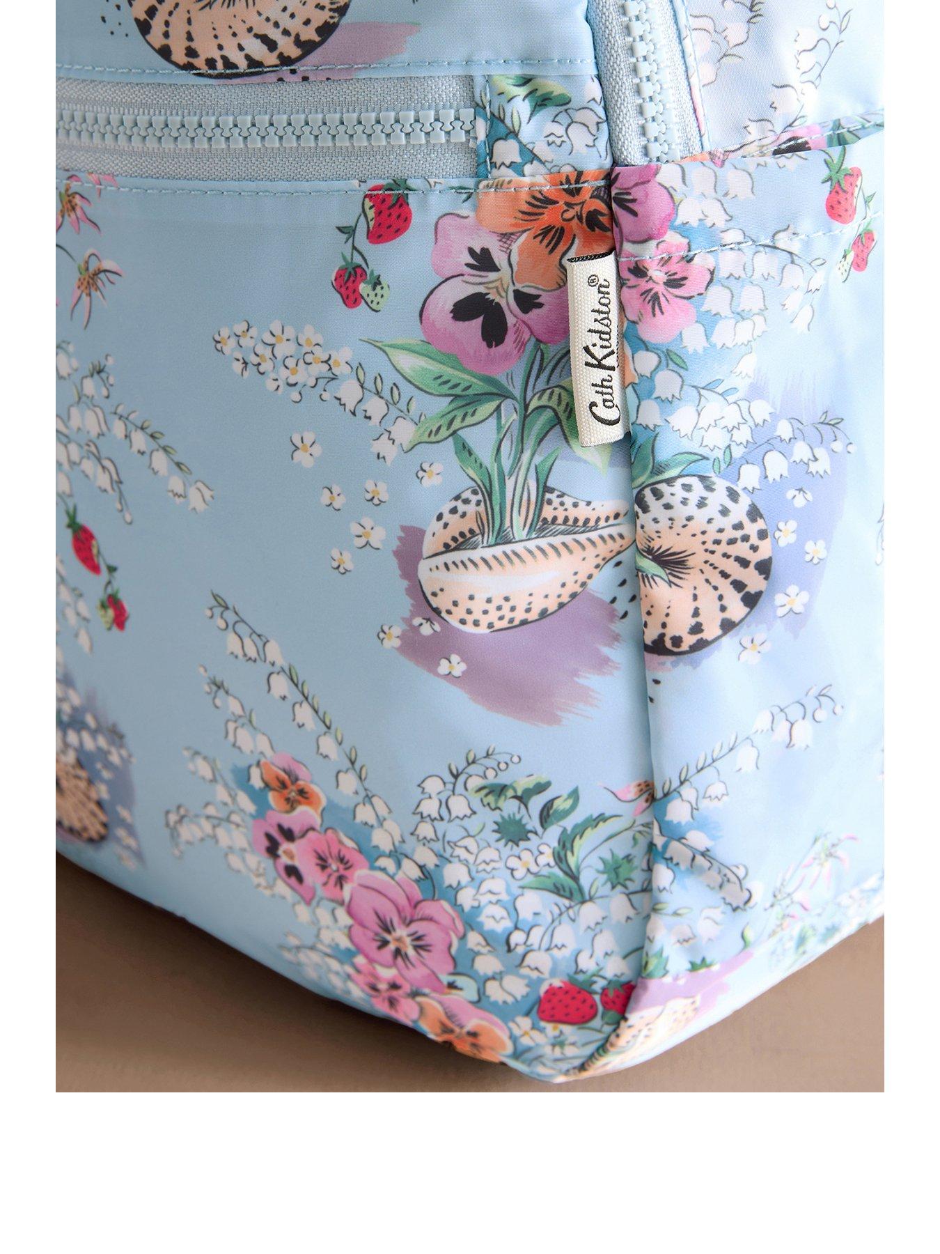 Image 3 of 4 of Cath Kidston Bouquet Foldaway Backpack - Blue