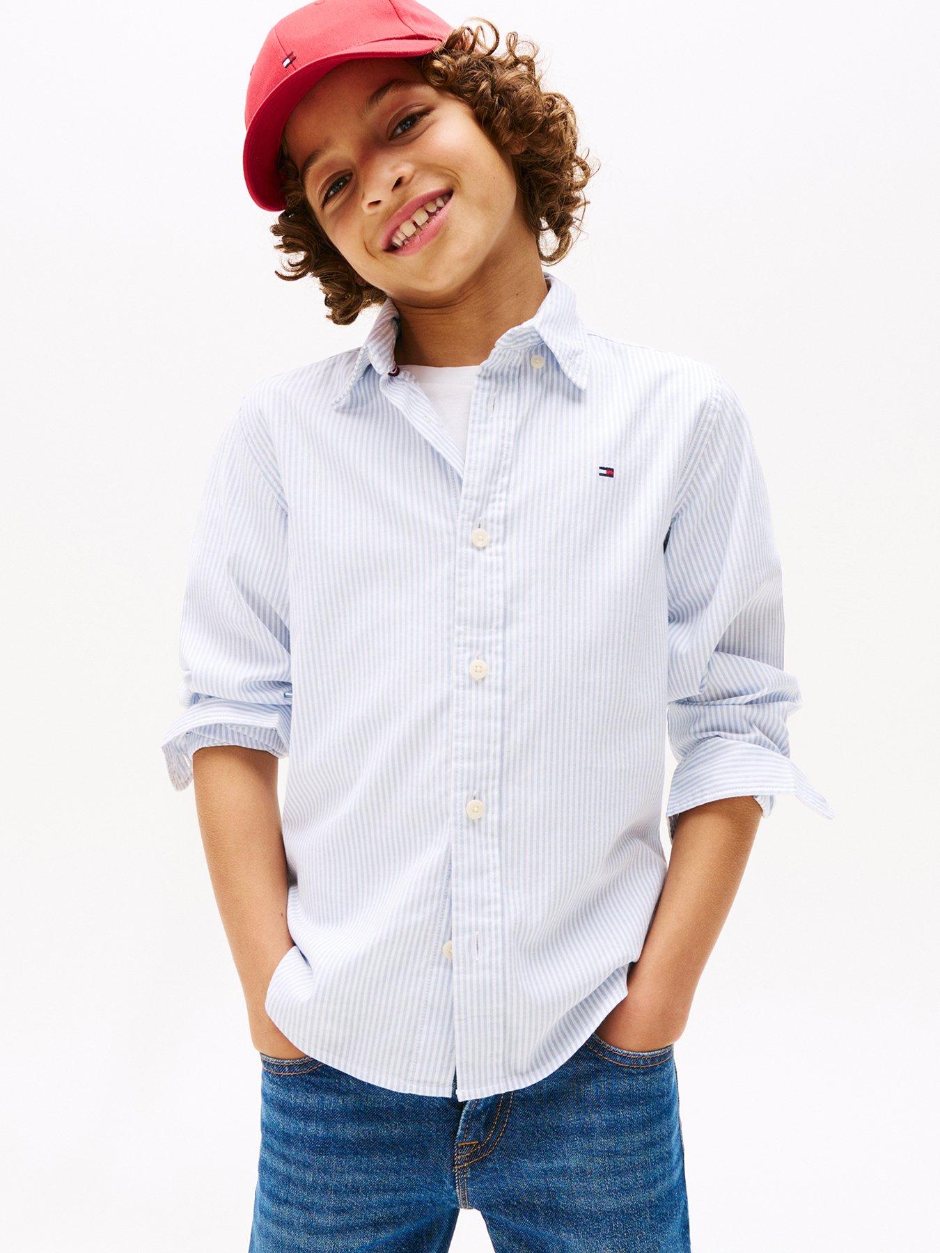 undefined Boys Flex Ithaca Long Sleeve Shirt - Blue