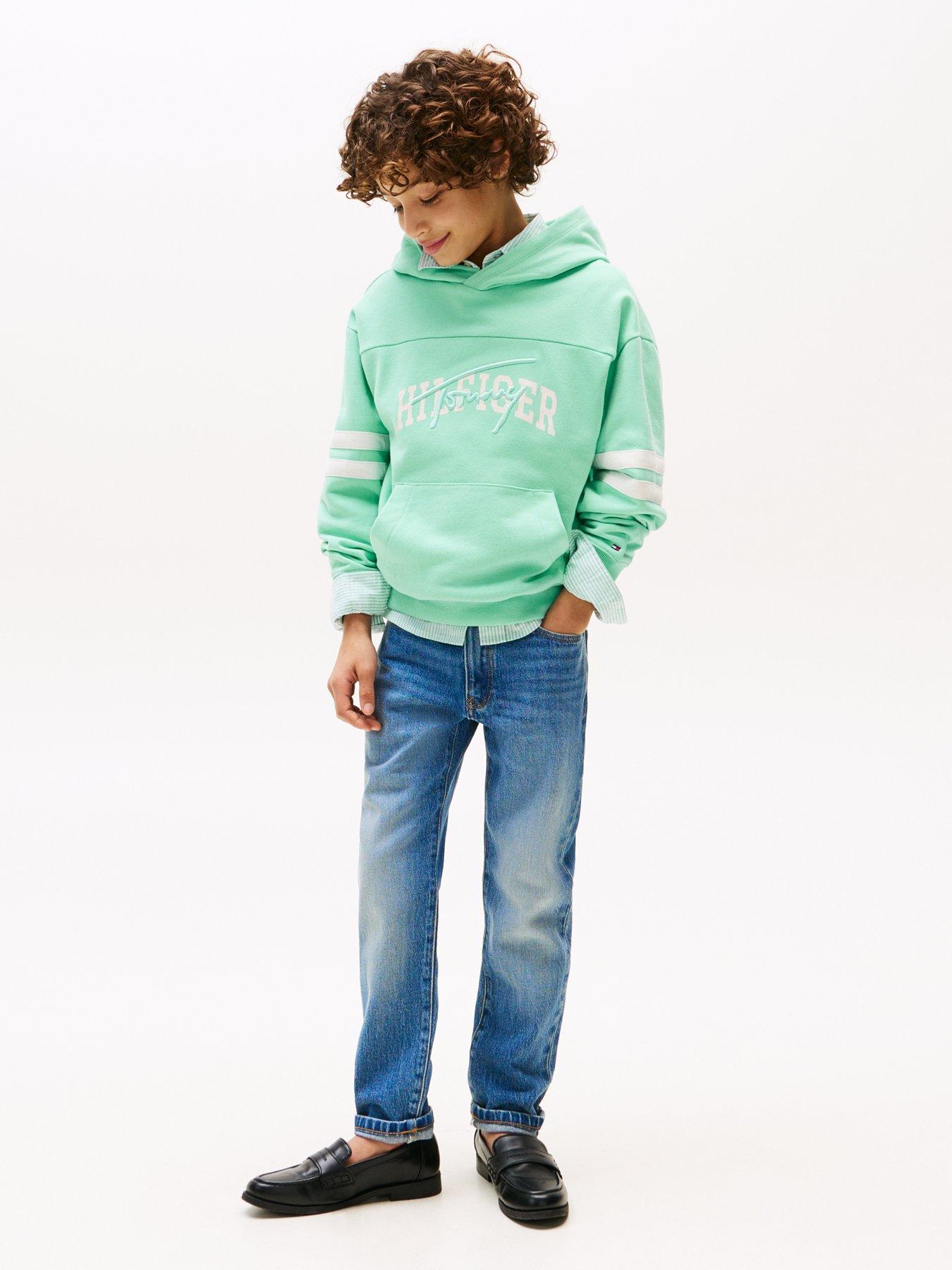 Image 3 of 5 of Tommy Hilfiger Boys Modern Straight Vintage Denim Jean - Blue