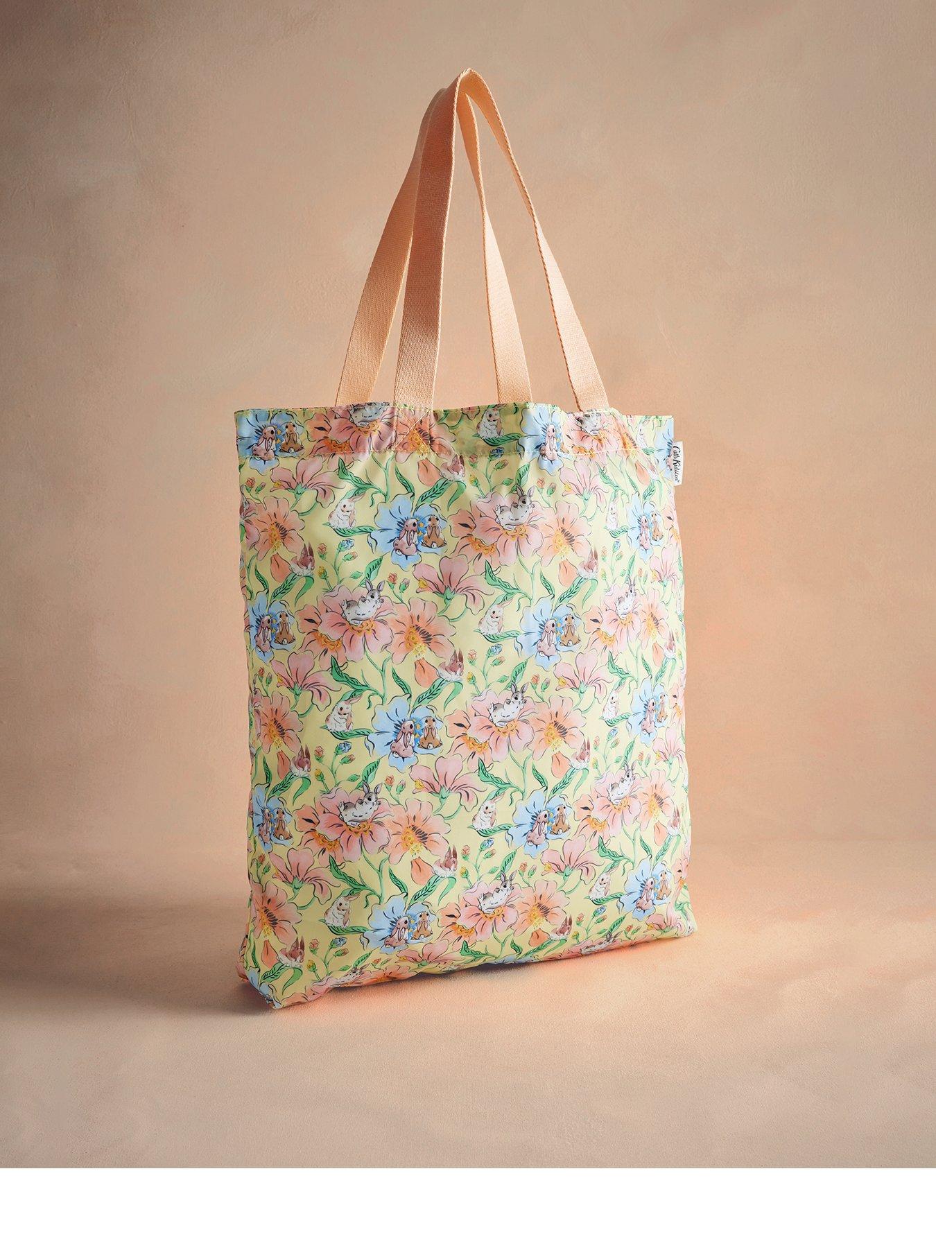Image 1 of 2 of Cath Kidston Yellow Flowers Foldaway Shopping Bag