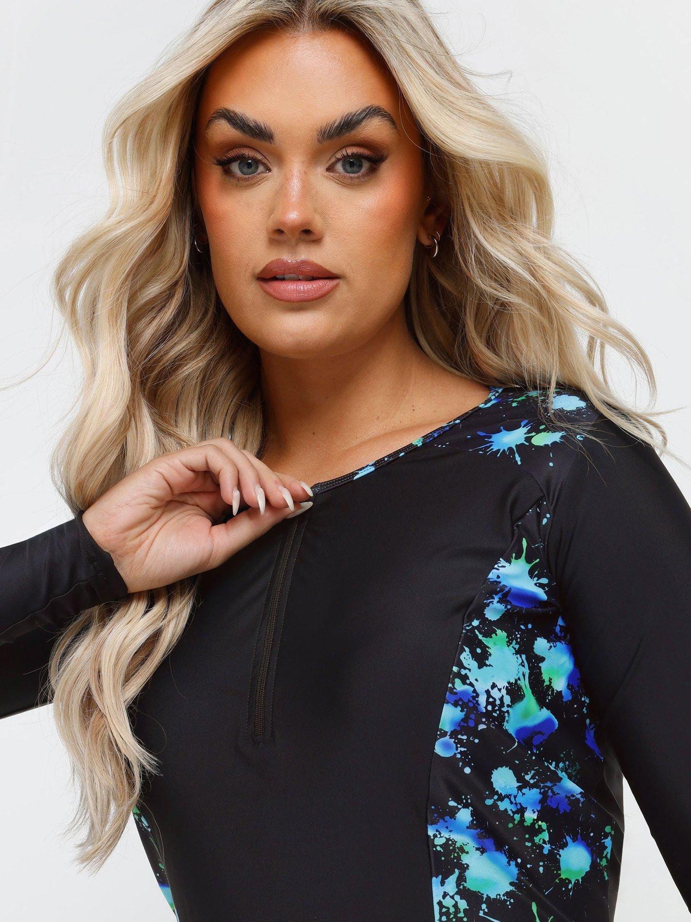 yours-curve-splash-print-rash-vestoutfit