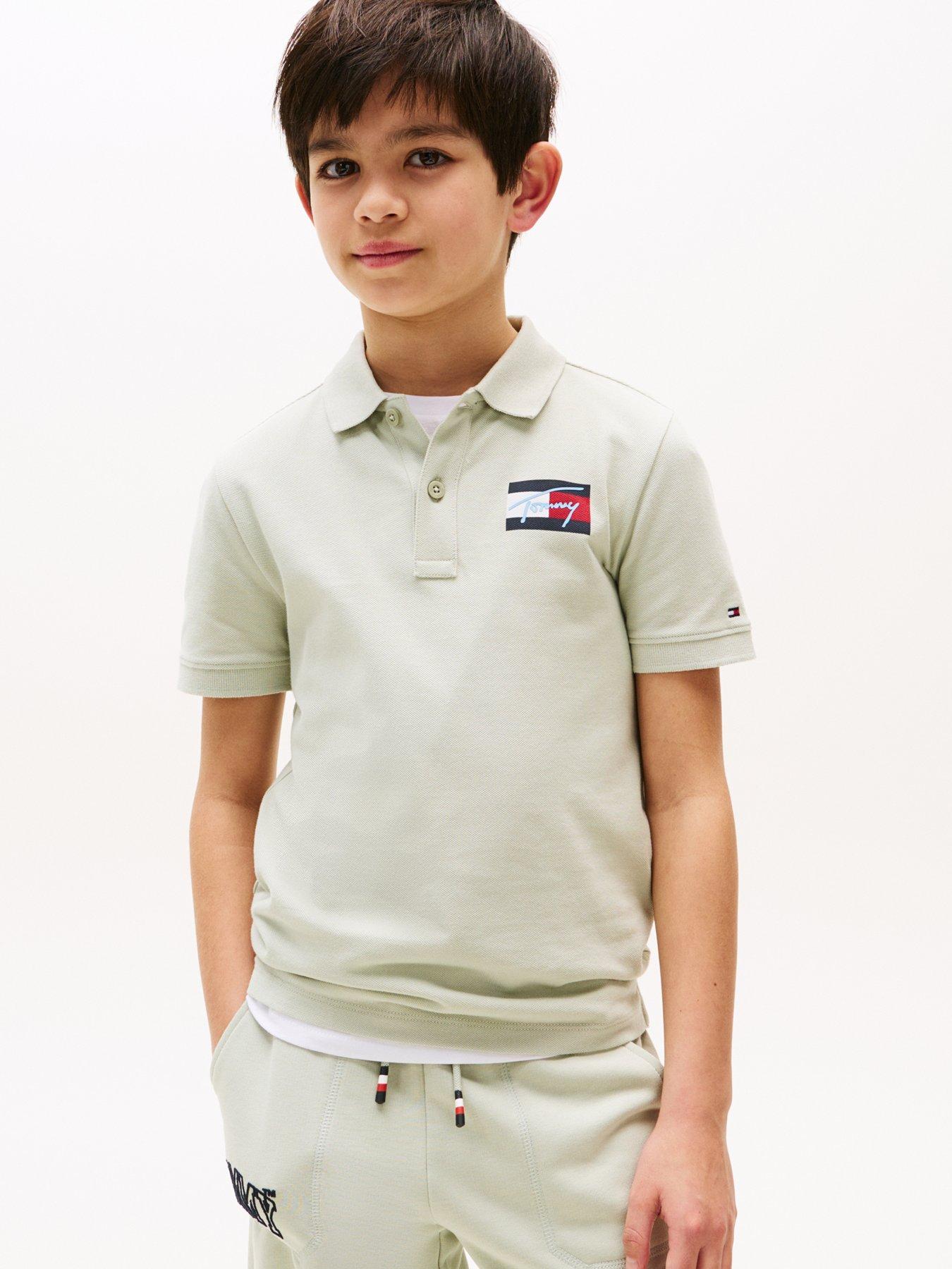 tommy-hilfiger-boys-script-flag-short-sleeve-polo-shirt-light-khaki
