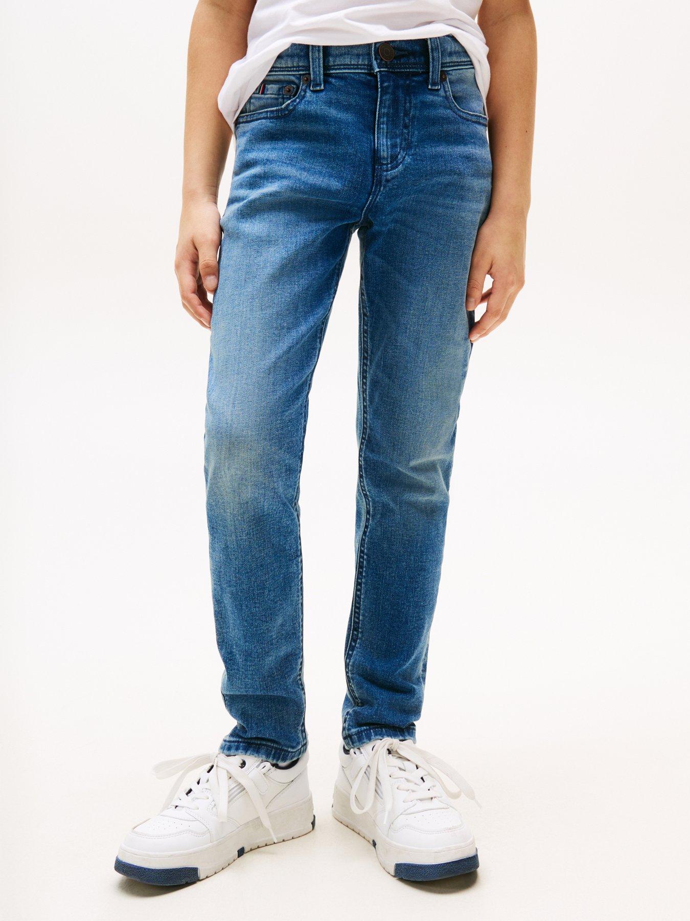Image 1 of 4 of Tommy Hilfiger Boys Scanton Vintage Denim Jeans - Blue