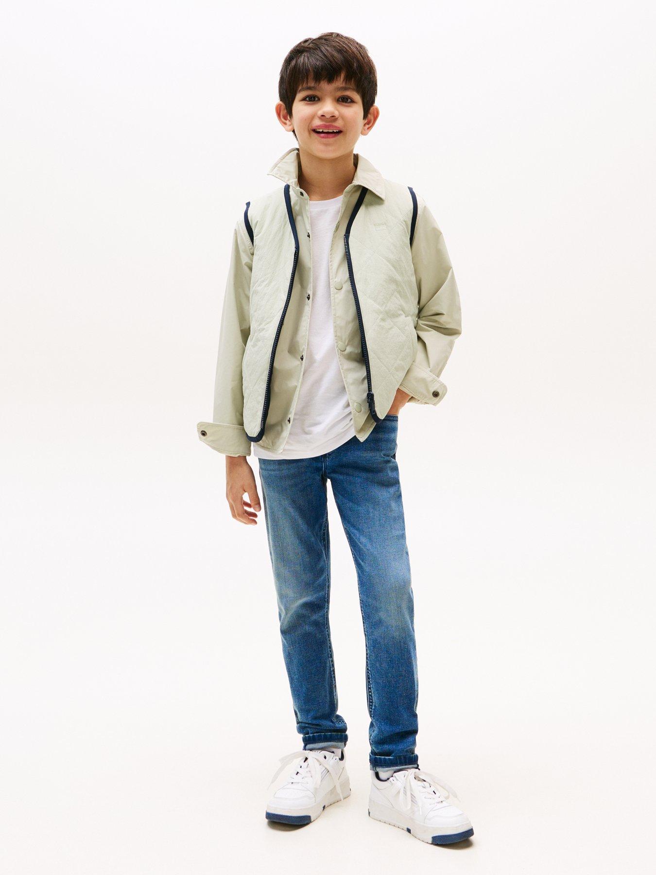 Image 2 of 4 of Tommy Hilfiger Boys Scanton Vintage Denim Jeans - Blue
