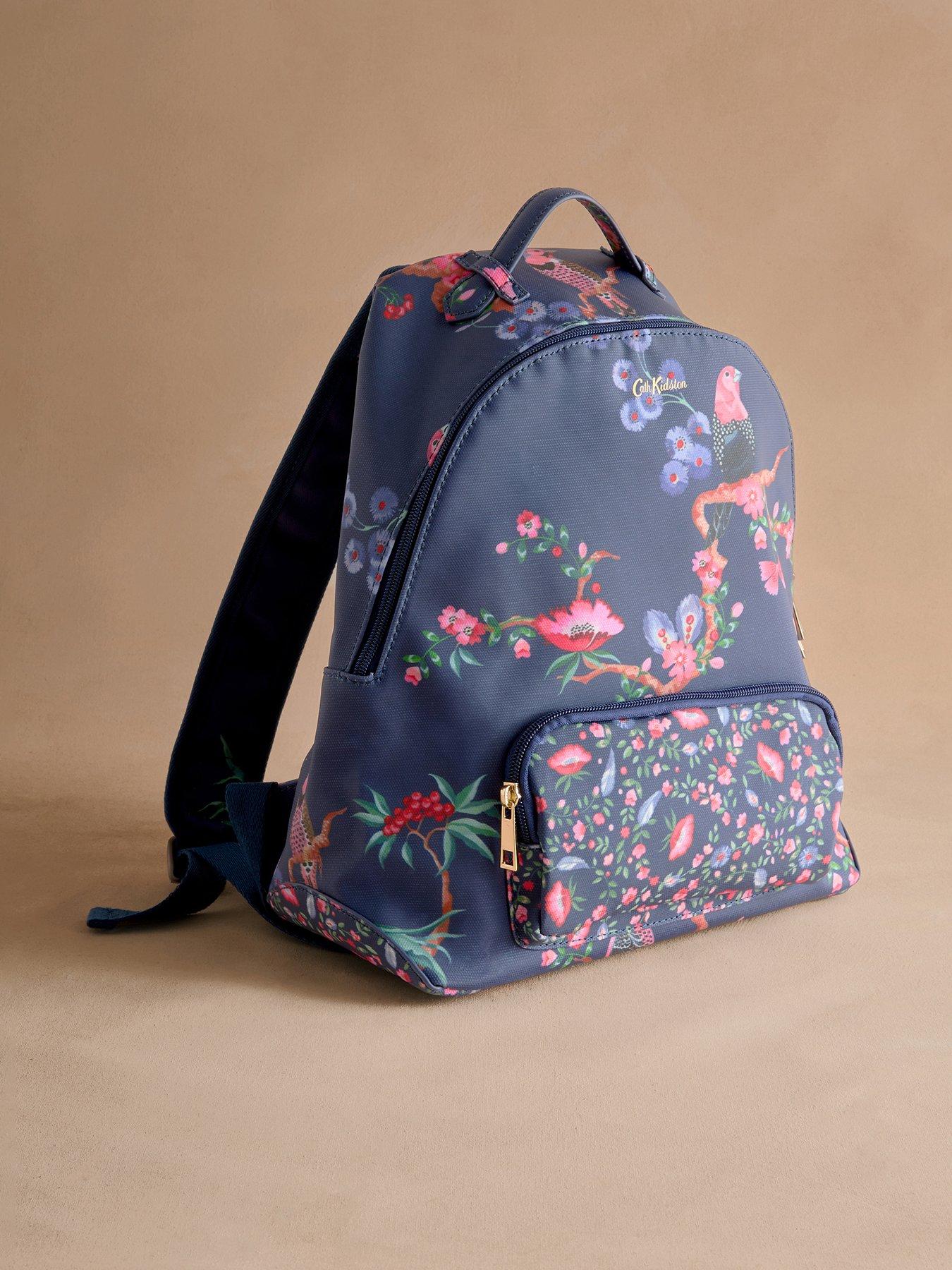 Cath Kidston Birds Curve Backpack - Navy