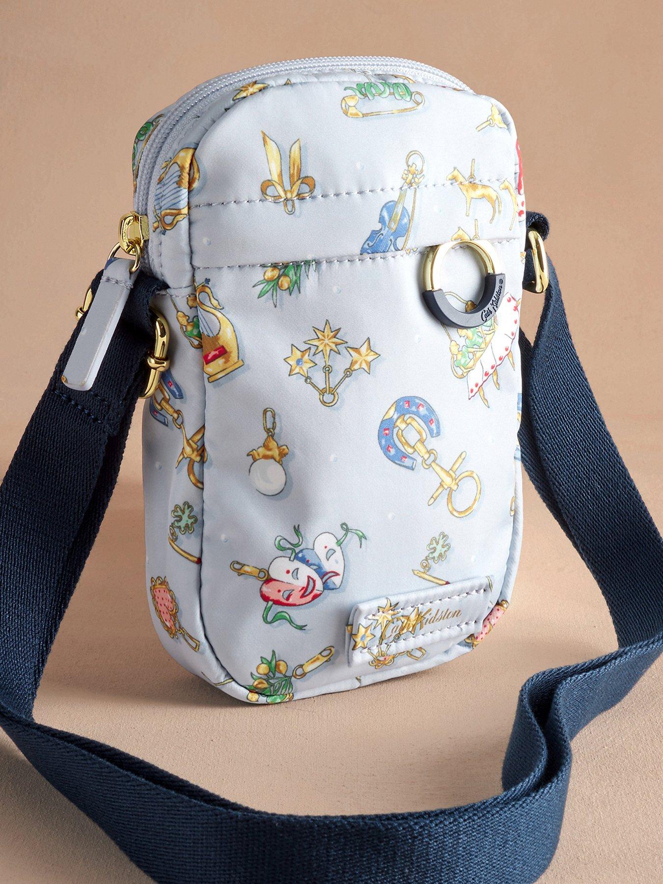 Image 1 of 3 of Cath Kidston Blue Charms Phone Crossbody Bag